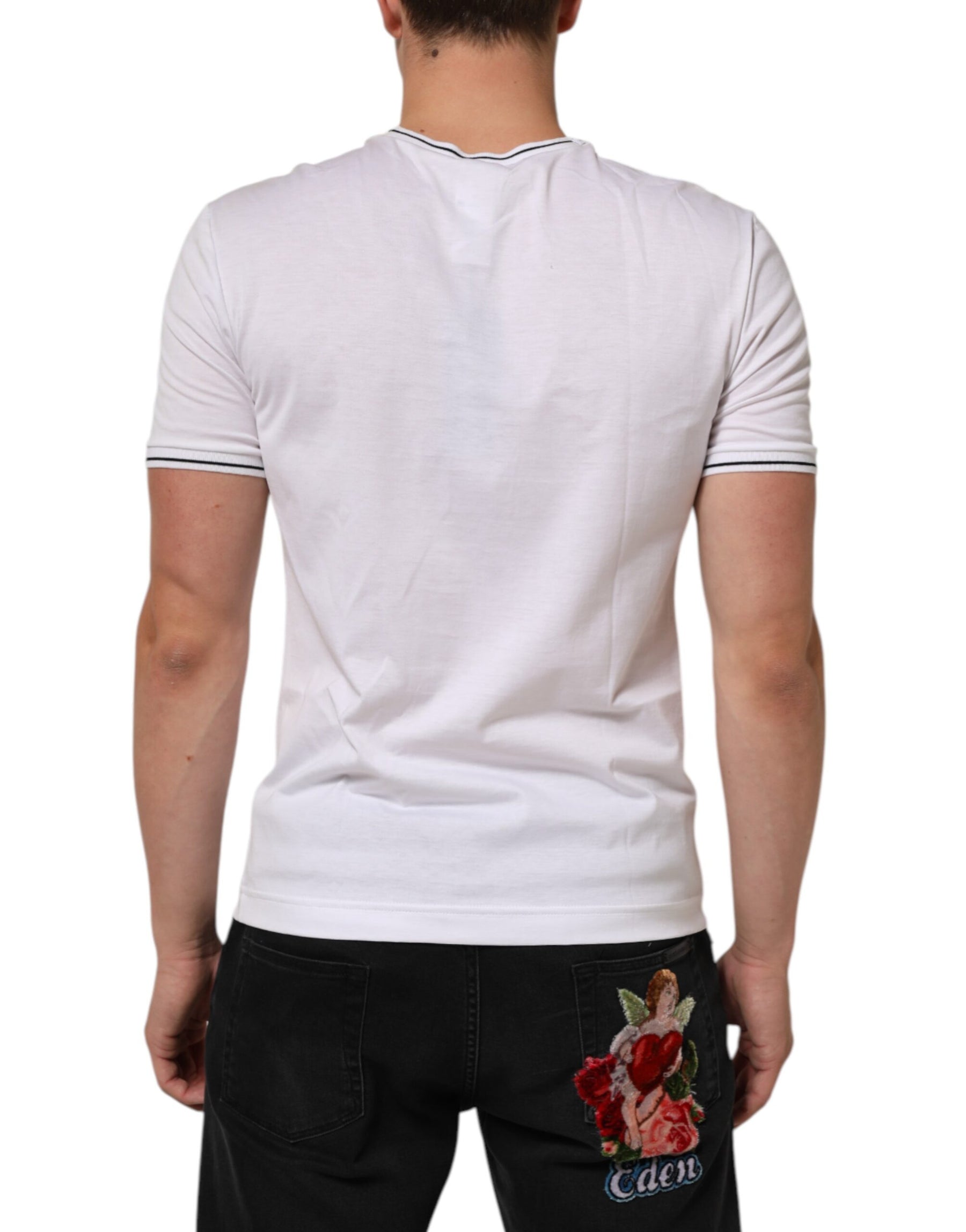 Dolce & Gabbana White Short Sleeves Round Neck Men Underwear T-shirt | Regal Royce