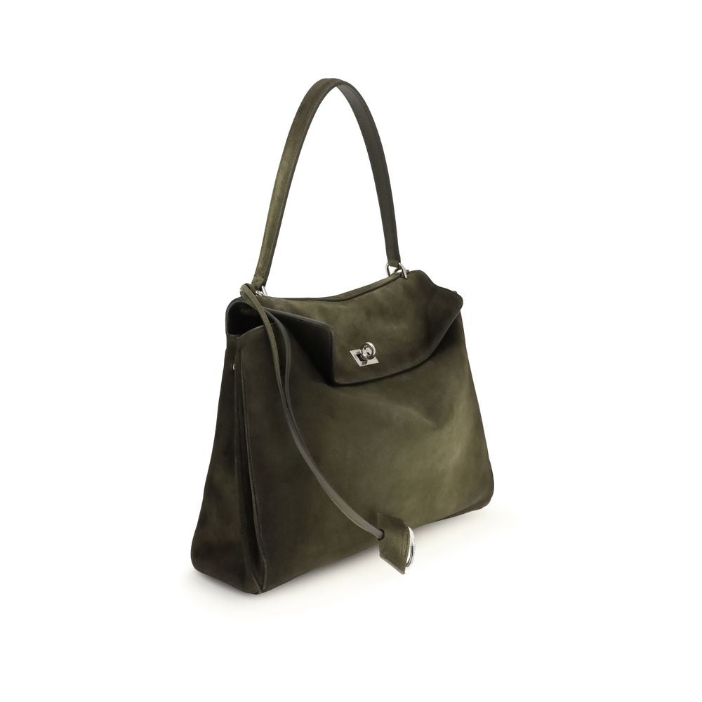 Balenciaga Green Calf Leather Bos Taurus Shoulder Bag
