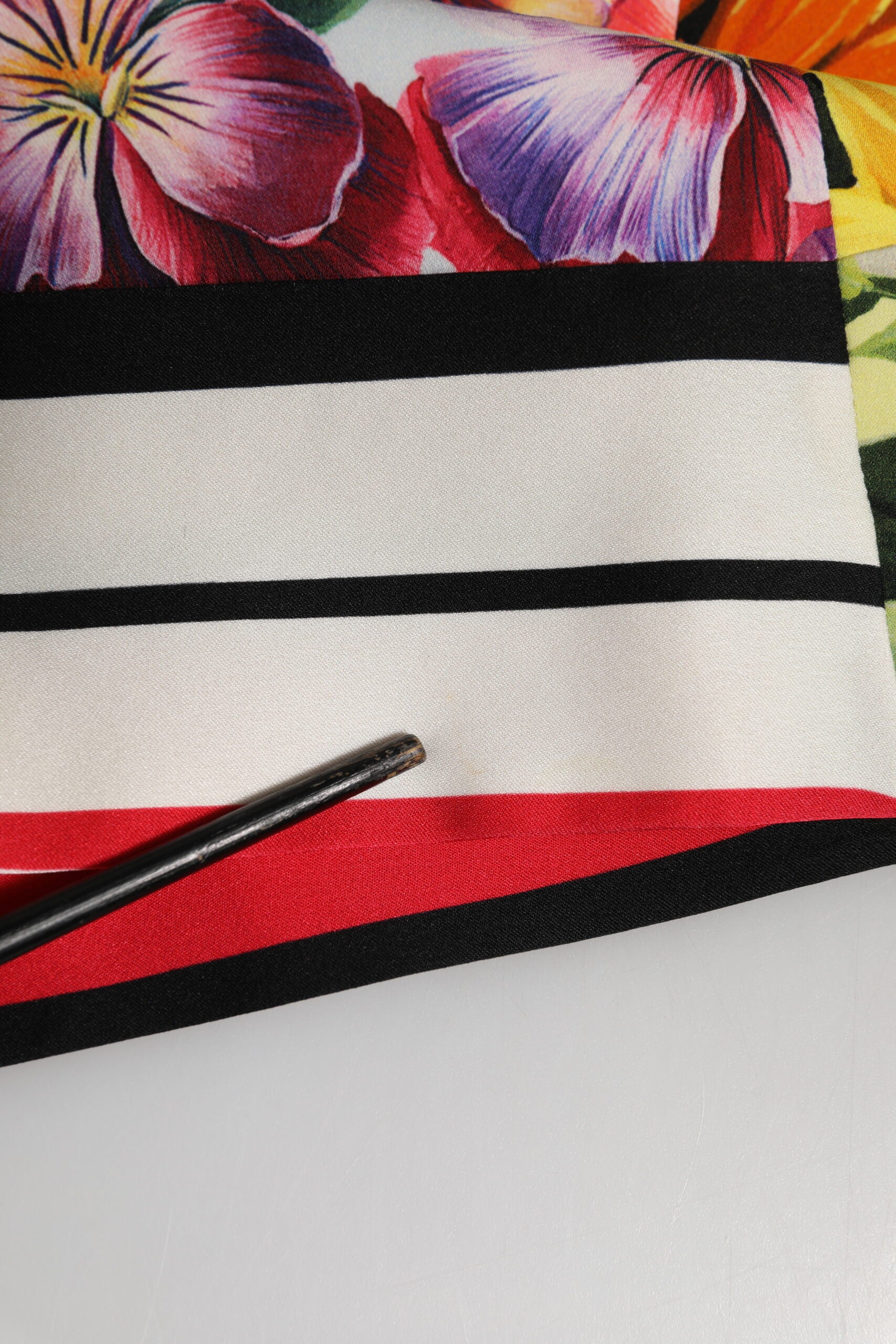 Dolce & Gabbana Multicolor Pachwork Charmeuse Floral Shift Dress | Regal Royce