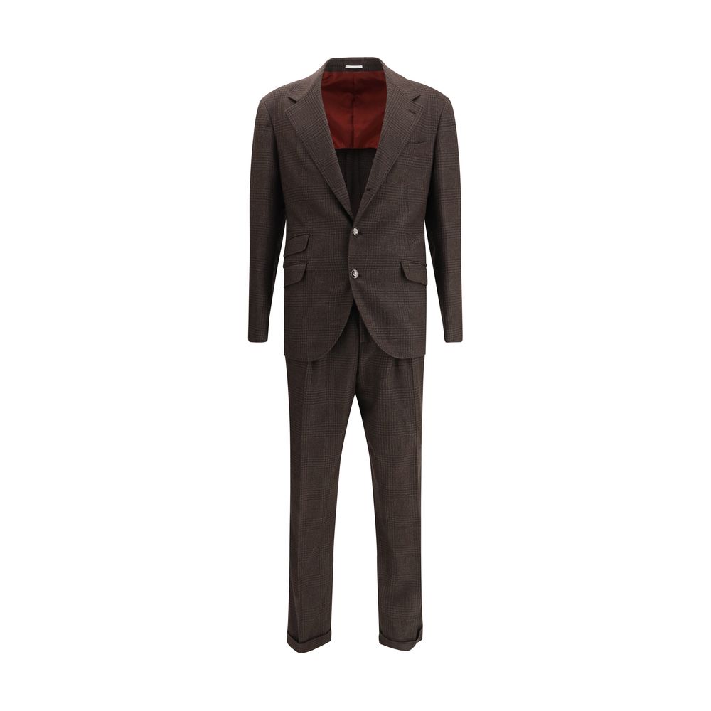 Brunello Cucinelli Brown Wool Two-Piece Suit | Regal Royce