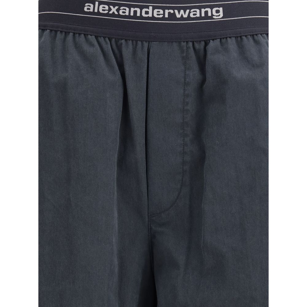 Alexander Wang Black Cotton Casual Pants | Regal Royce