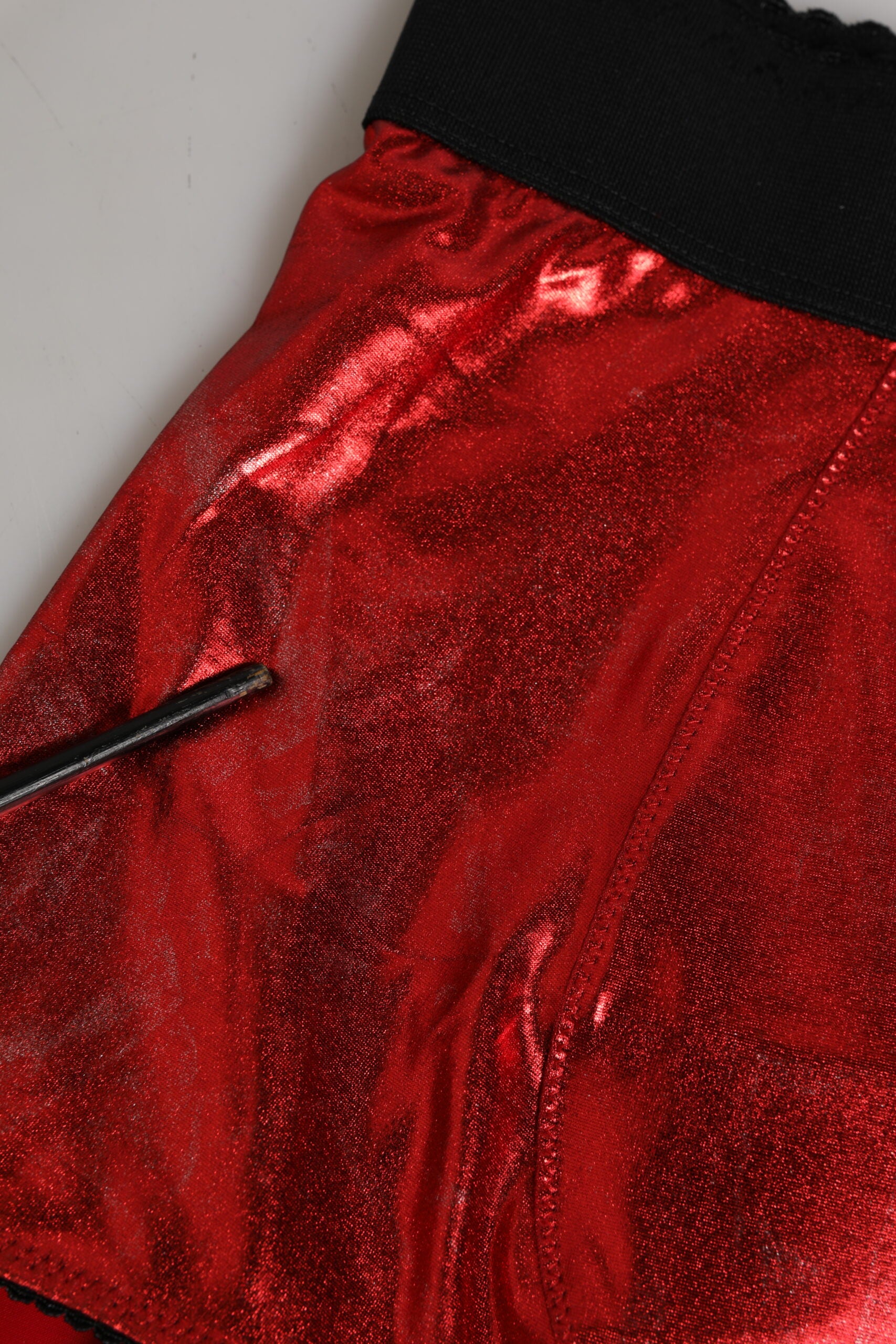 Dolce & Gabbana Red Polyester High Waist Girdle Women Underwear