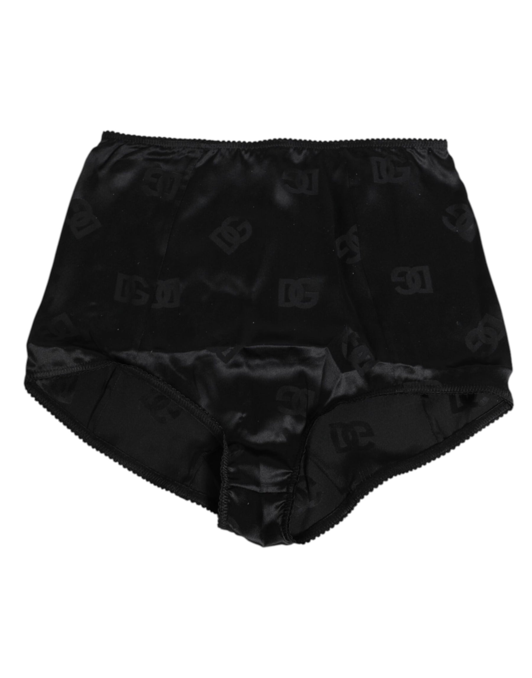 Dolce & Gabbana Black Silk Stretch High Waist Girdle Underwear | Regal Royce