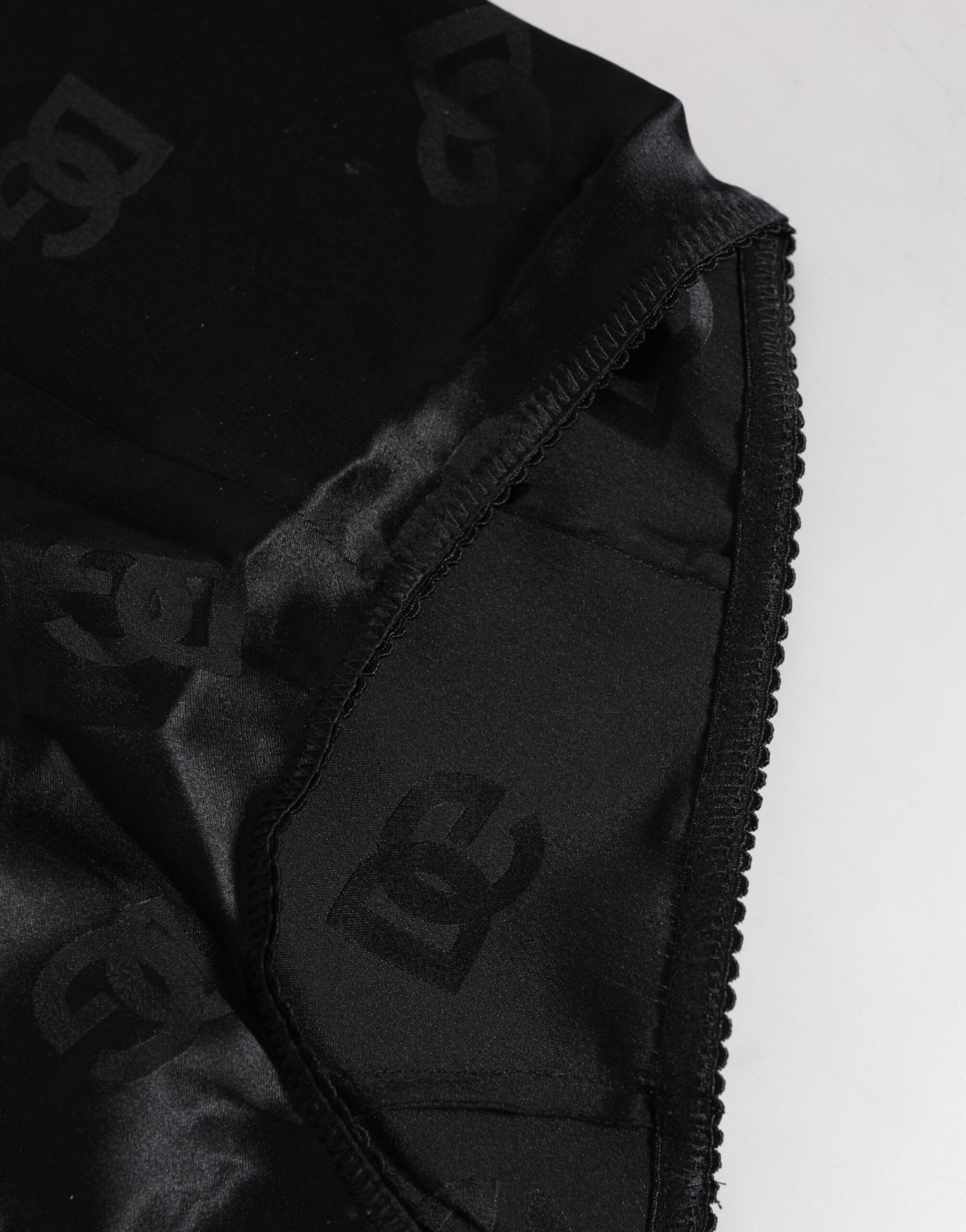 Dolce & Gabbana Black Silk Stretch High Waist Girdle Underwear | Regal Royce