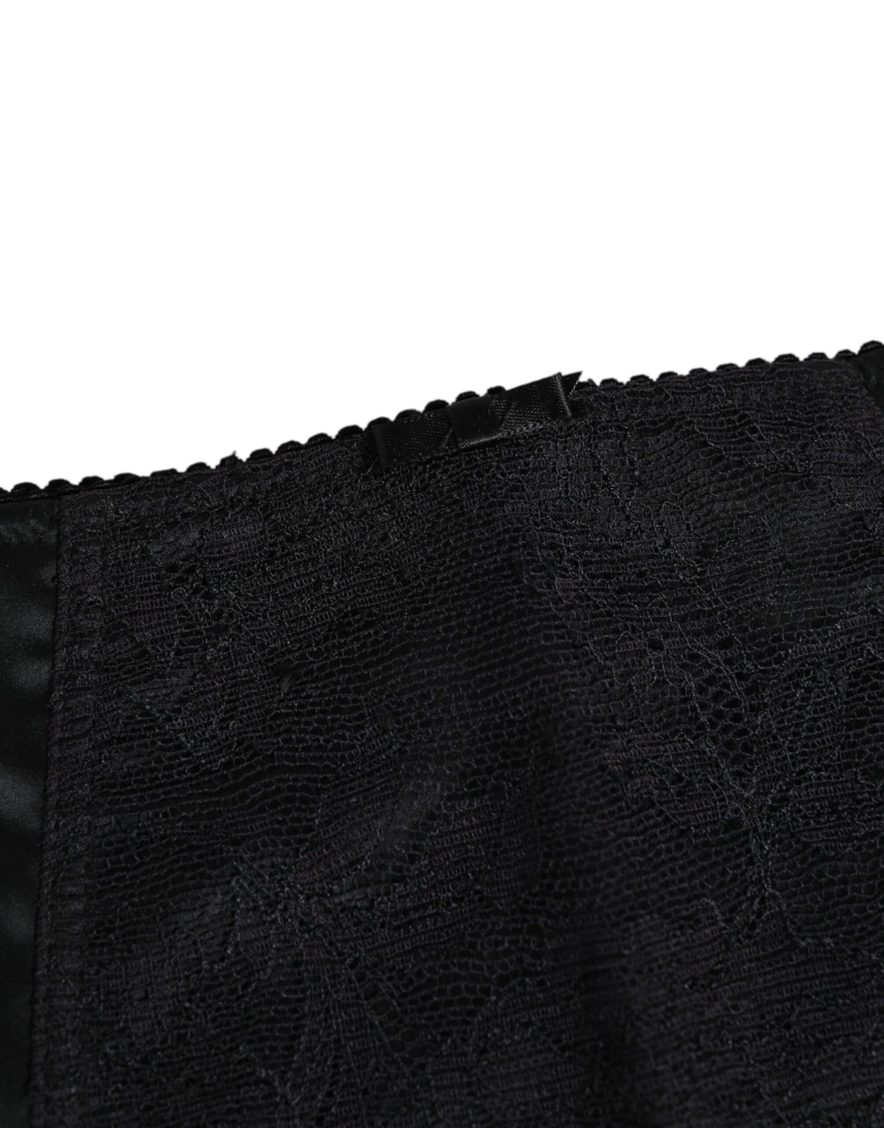 Dolce & Gabbana Black Silk Stretch Slip Cycling Women Underwear | Regal Royce