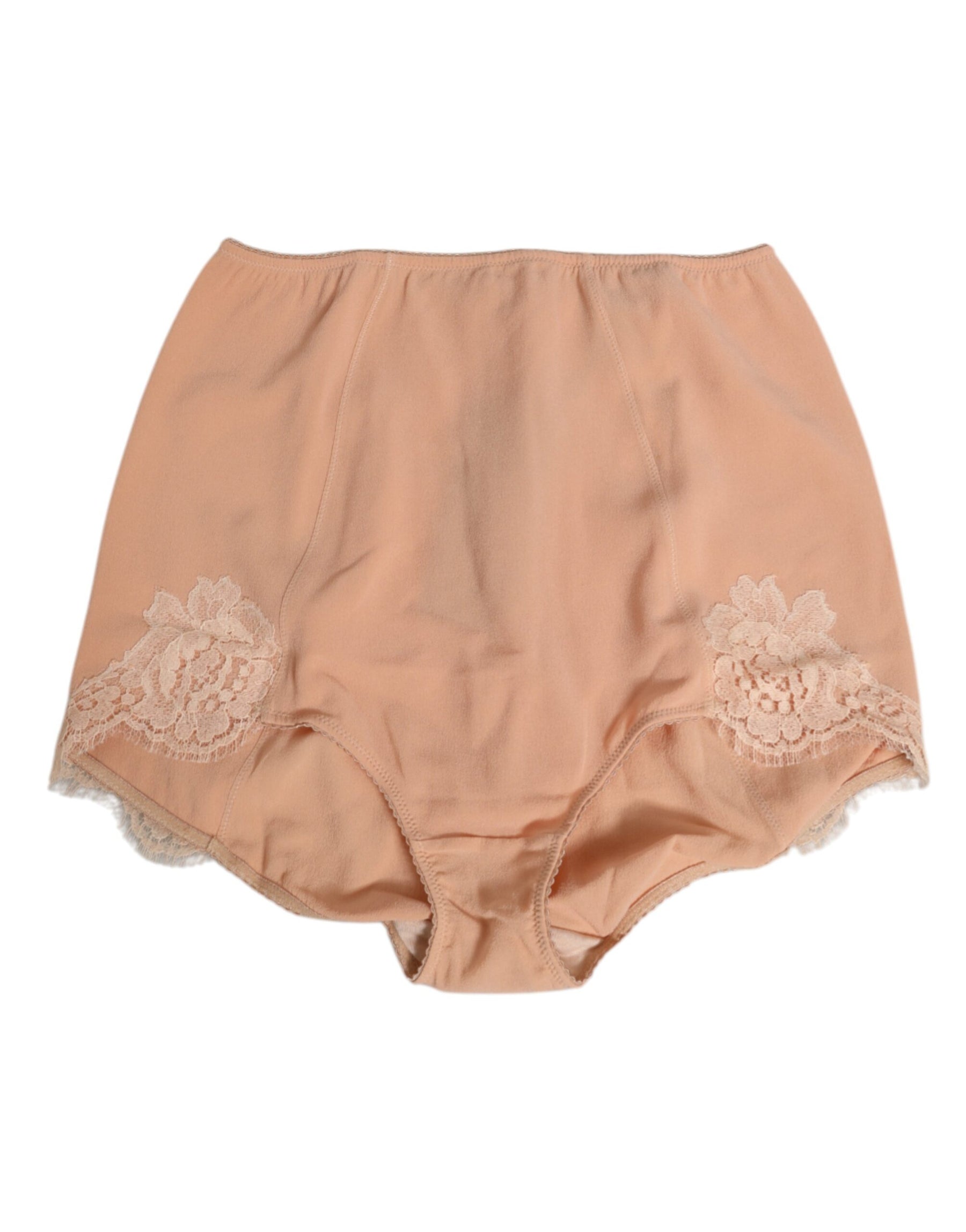 Dolce & Gabbana Beige Silk Stretch High Waist Girdle Underwear | Regal Royce