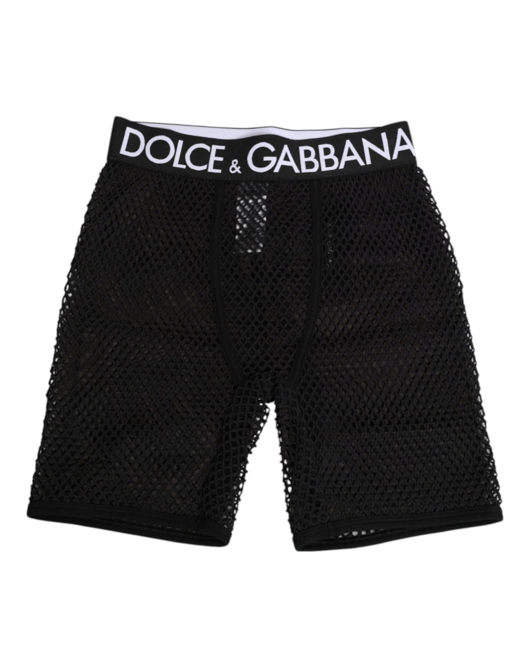 Dolce & Gabbana Black Cotton Logo Shorts Midi Trouser Underwear | Regal Royce