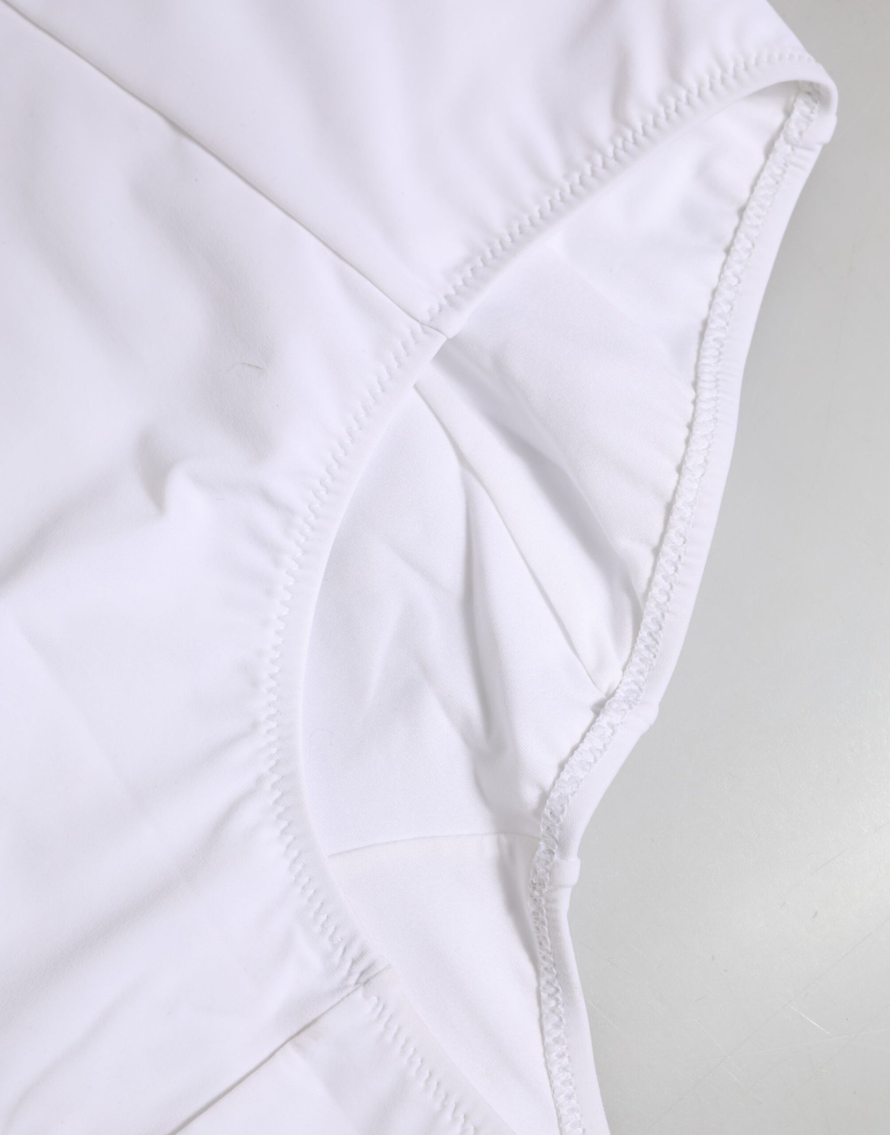 Dolce & Gabbana White Nylon Logo Waistband Coulotte Underwear | Regal Royce