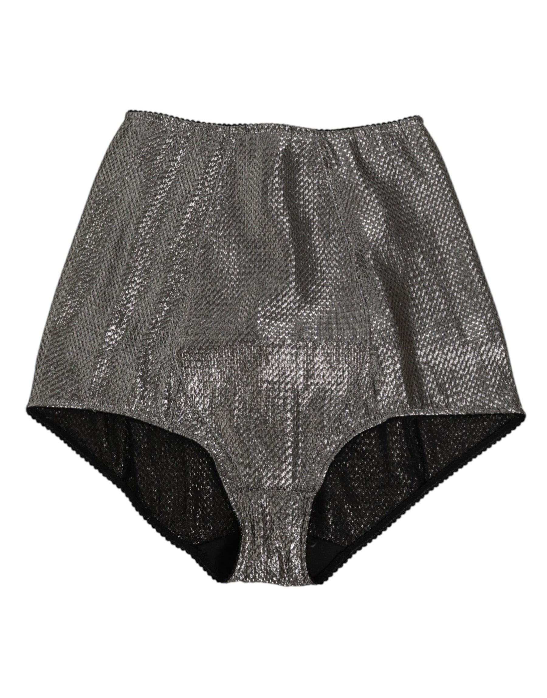 Dolce & Gabbana Gray Silk Stretch Slip Girdle Panty Underwear | Regal Royce