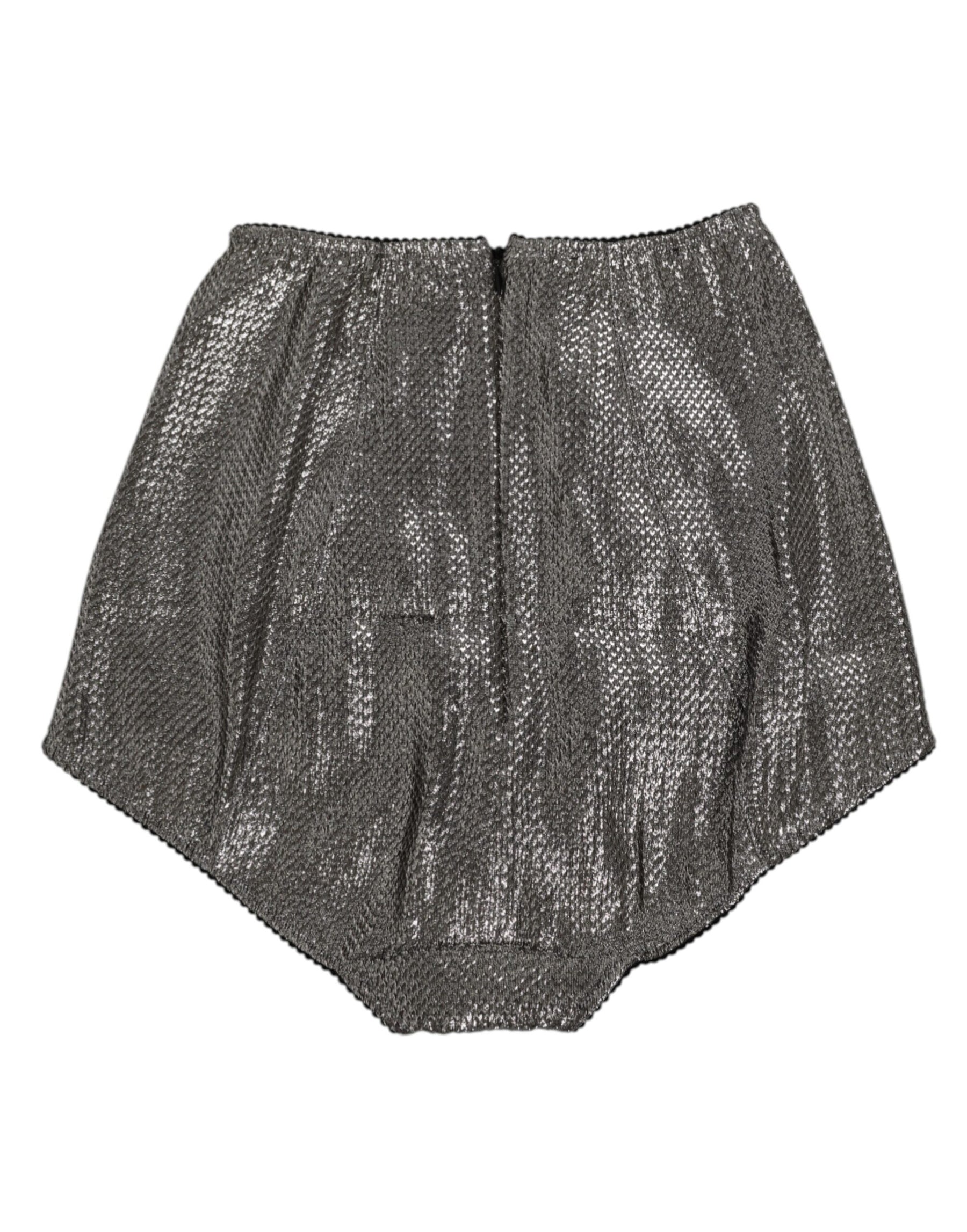 Dolce & Gabbana Gray Silk Stretch Slip Girdle Panty Underwear | Regal Royce