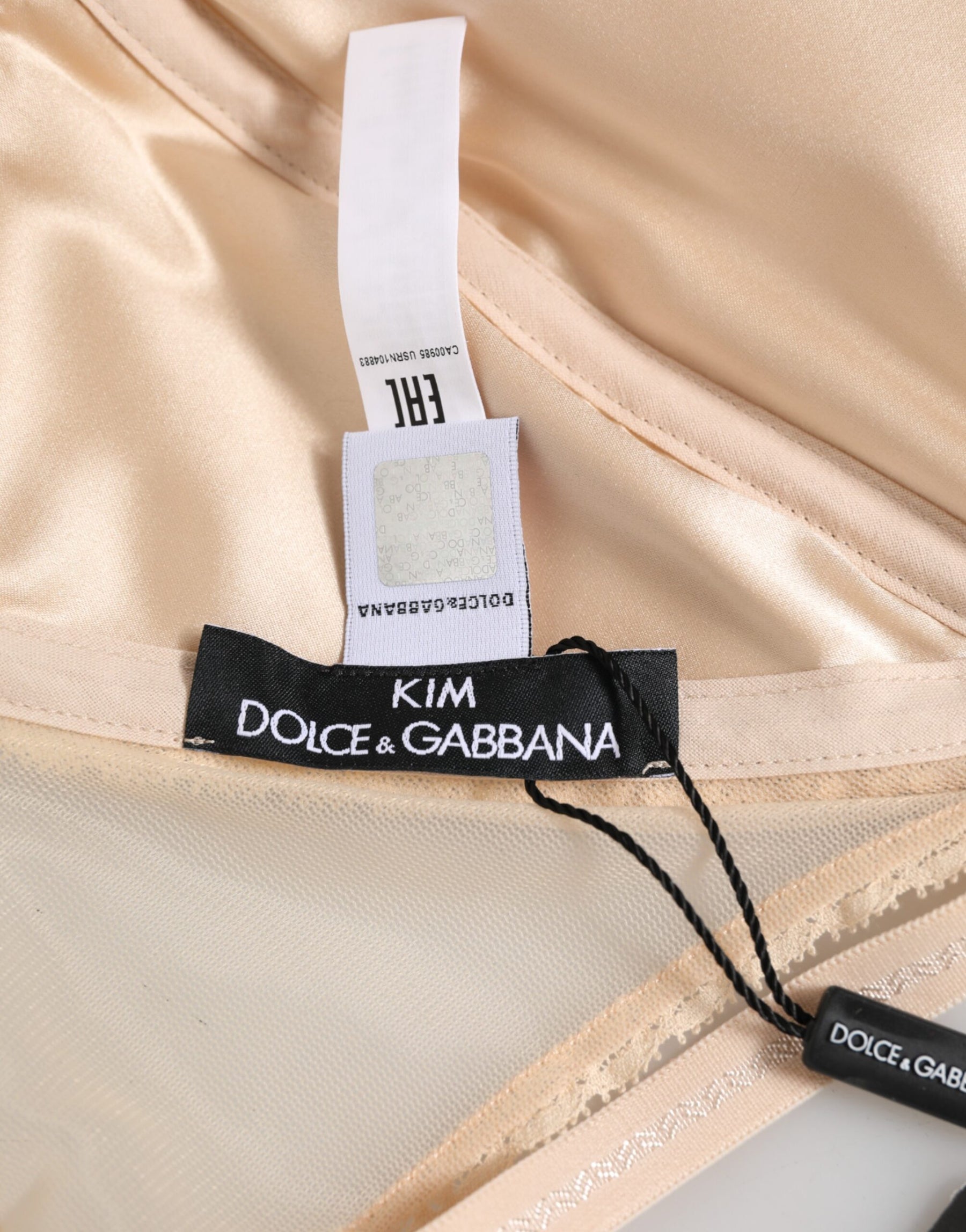 Dolce & Gabbana Beige Nylon Triangle Soft Cup Brassiere Underwear | Regal Royce