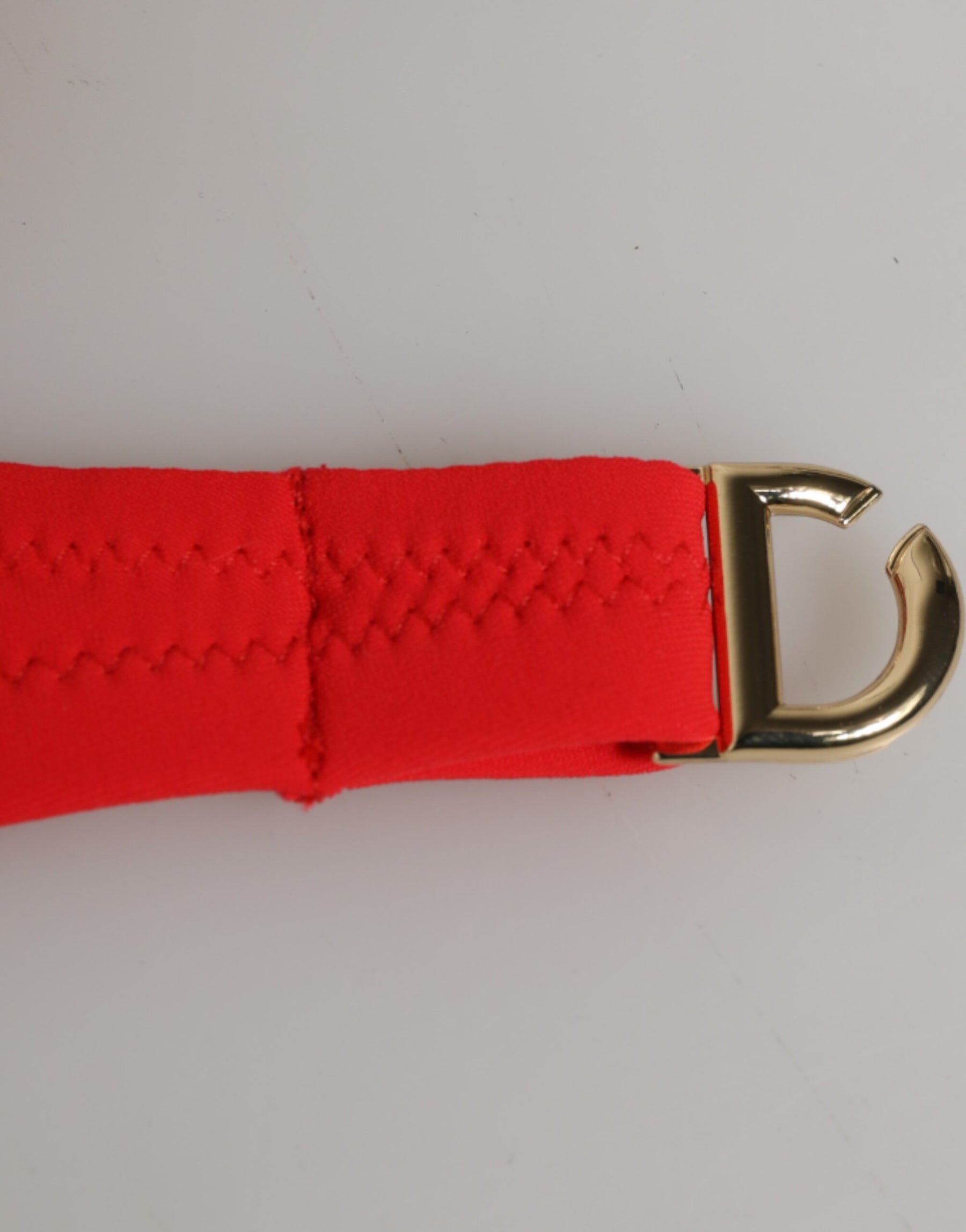 Dolce & Gabbana Red Nylon Swimsuit 2 Piece Top Bottom Swimwear | Regal Royce