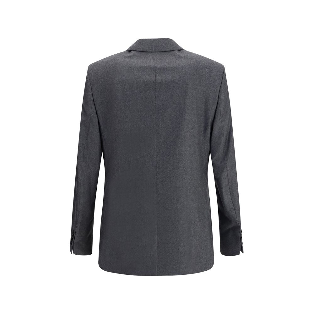 Ami Paris Gray Fleece Wool Blazer | Regal Royce