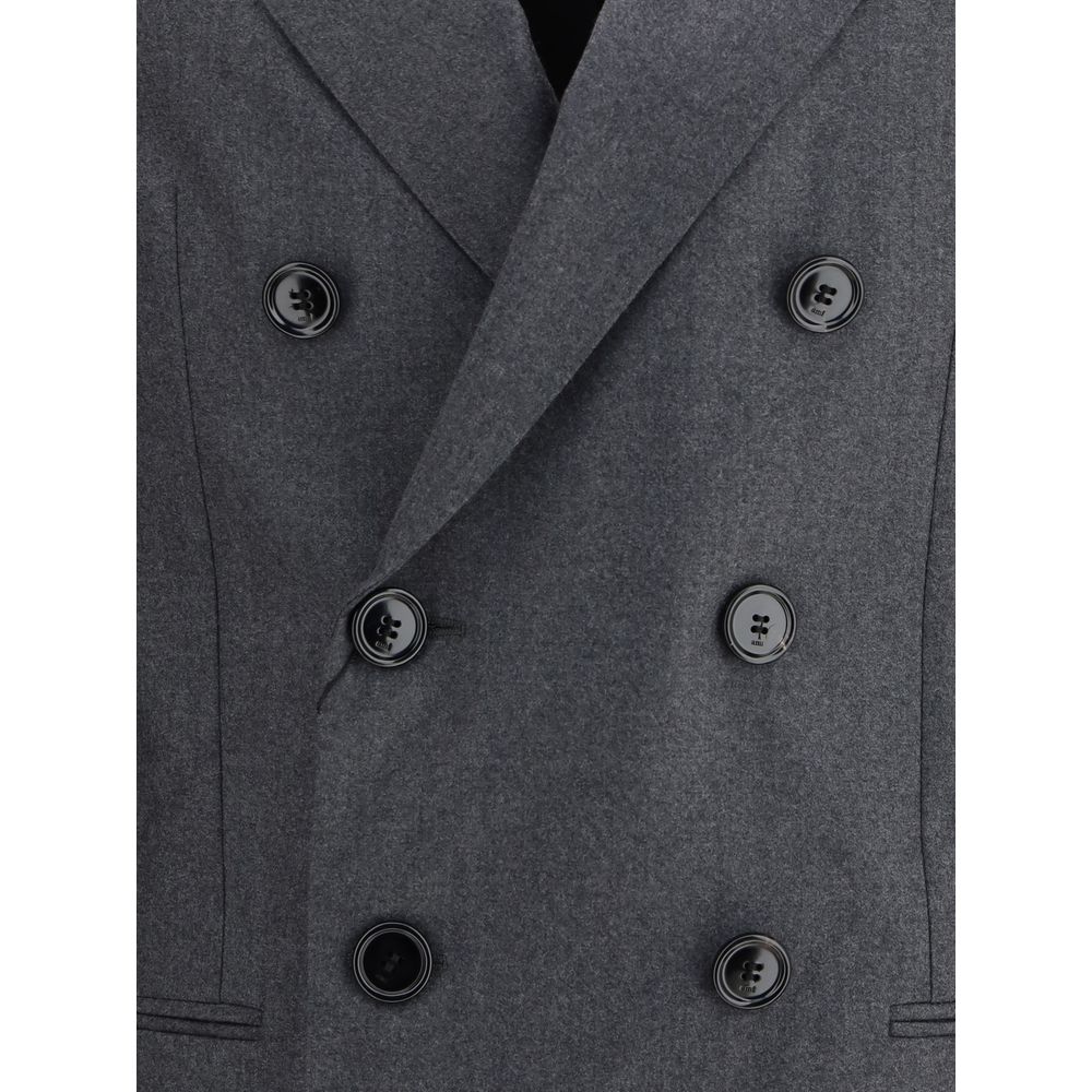 Ami Paris Gray Fleece Wool Blazer | Regal Royce