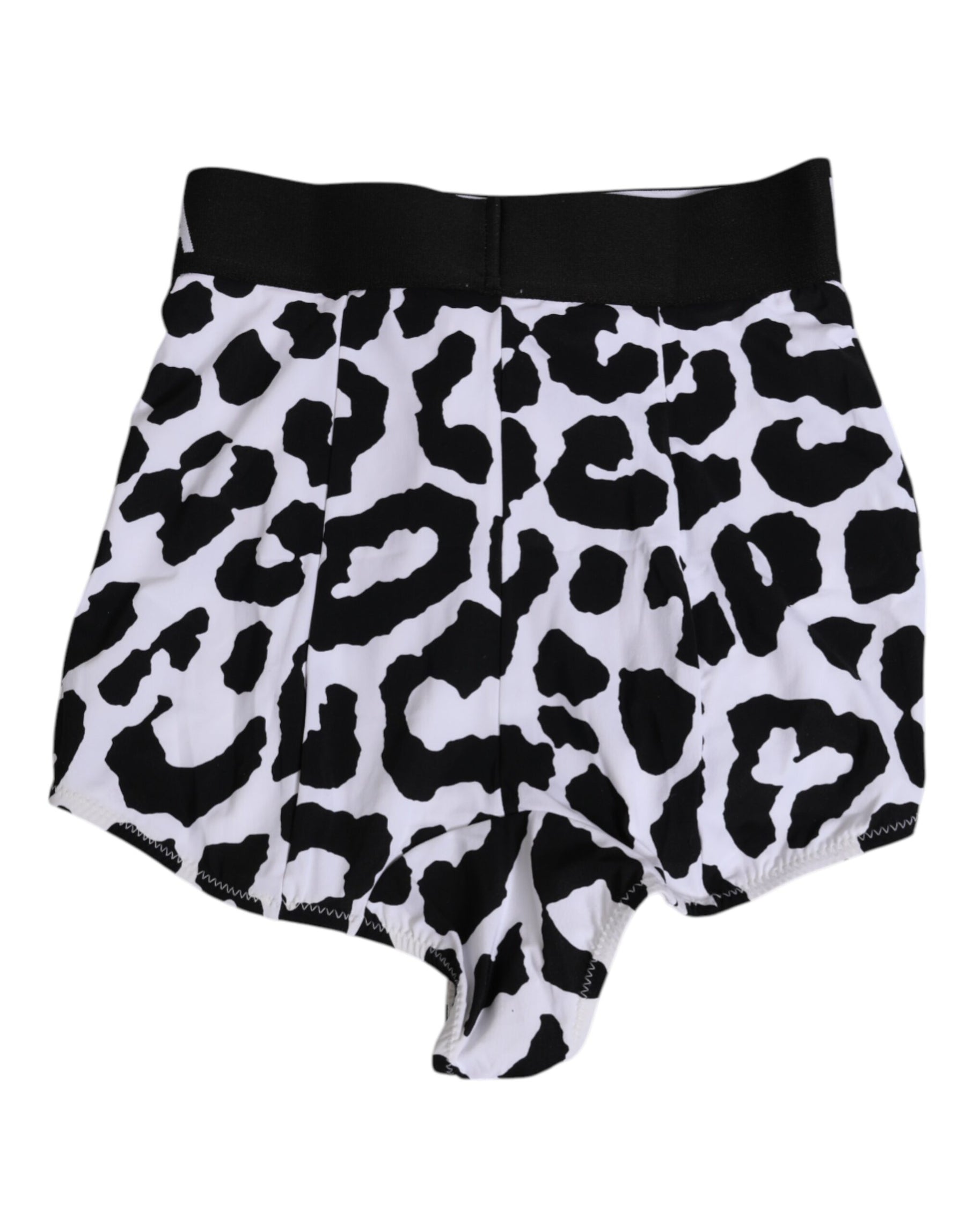 Dolce & Gabbana White Leopard Nylon High Waist Girdle Underwear | Regal Royce