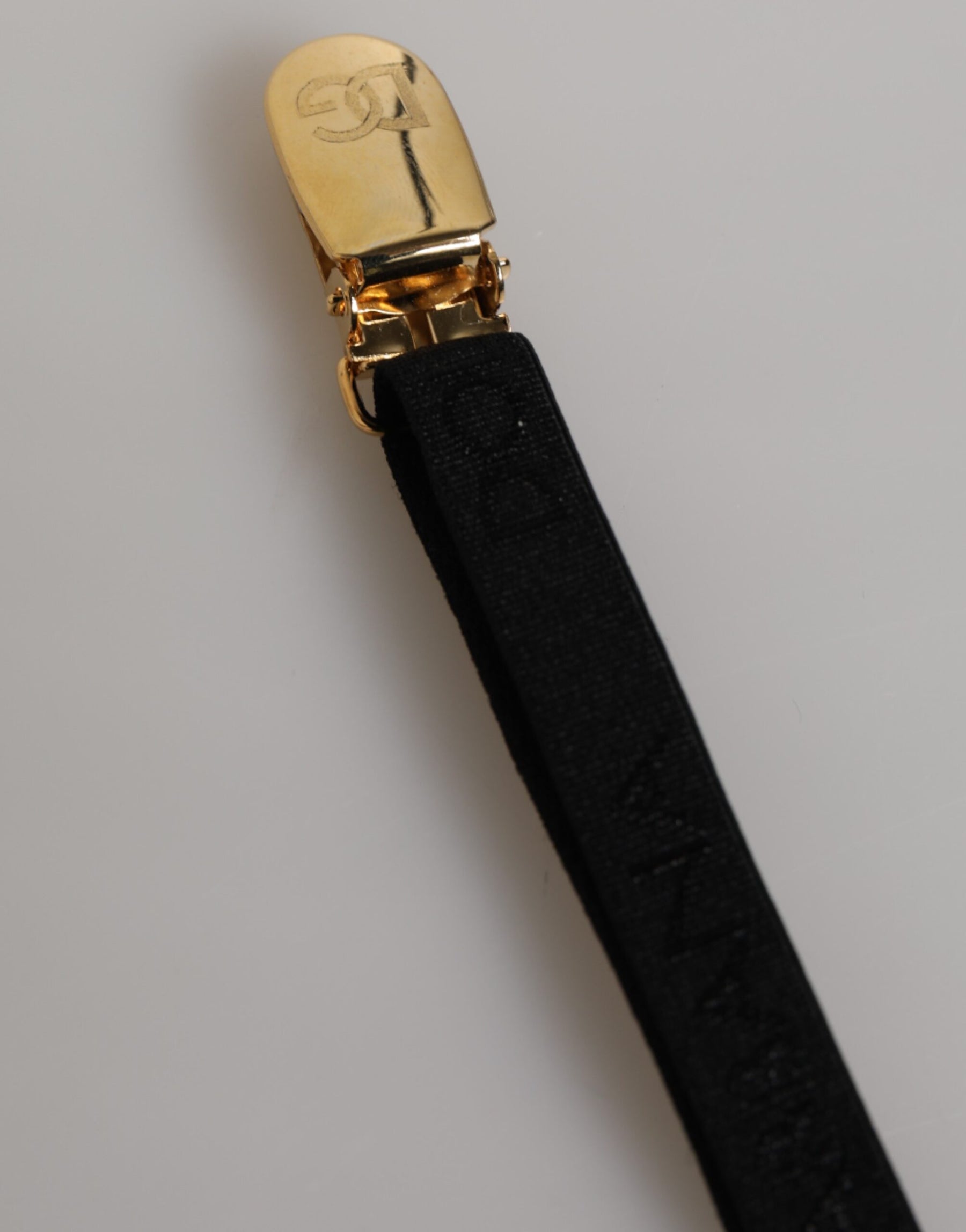 Dolce & Gabbana Black Floral Lace Nylon Strap Garter Underwear | Regal Royce