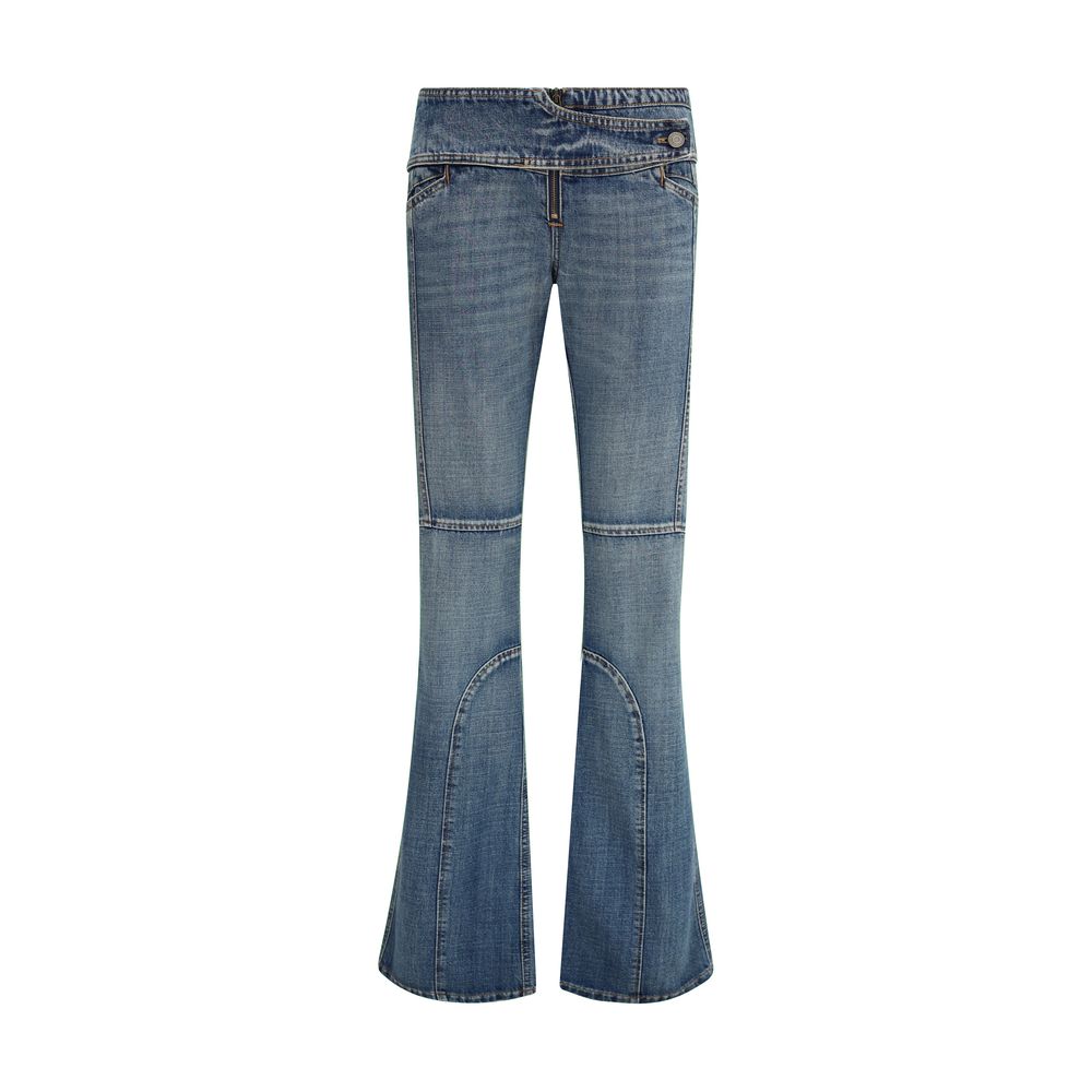 Coperni Blue Polyester Flared Jeans | Regal Royce