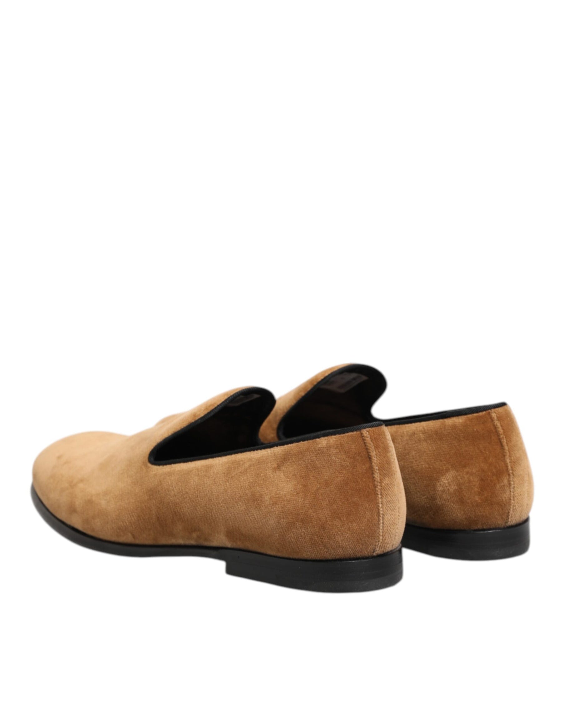 Dolce & Gabbana Brown Suede Slip On Men Loafers Formal Shoes | Regal Royce