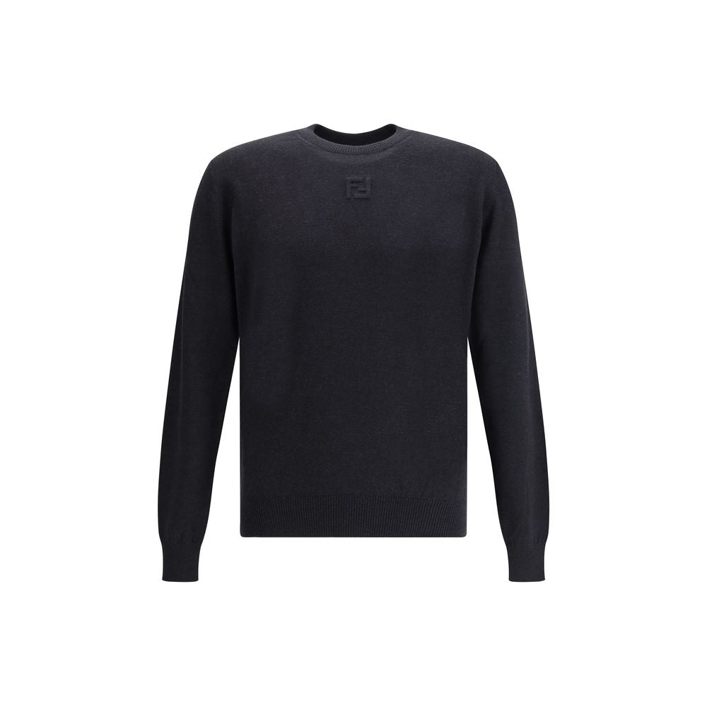 Fendi Black Fleece Wool Sweatshirt | Regal Royce