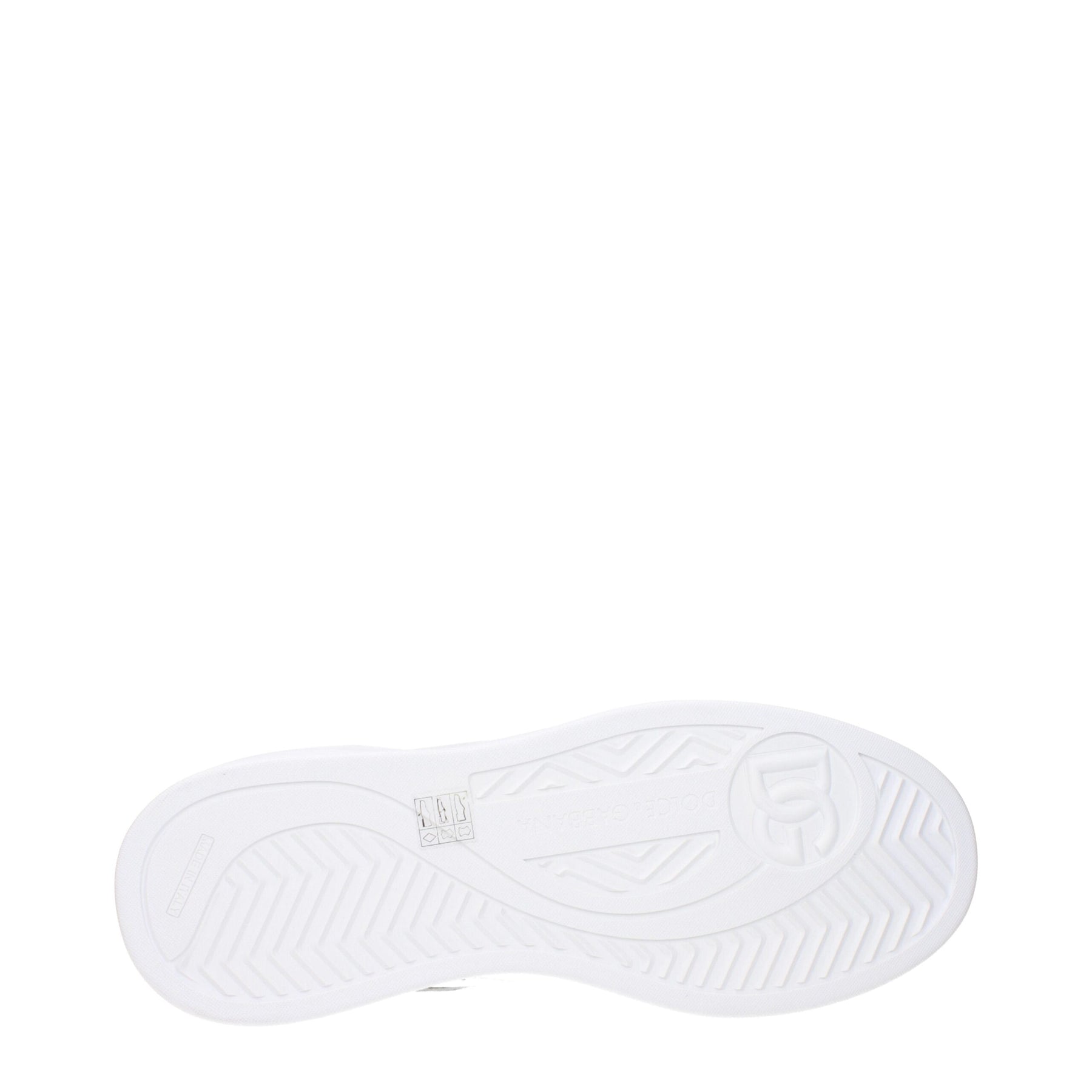 Dolce & Gabbana White Leather Low Top Sneakers | Regal Royce