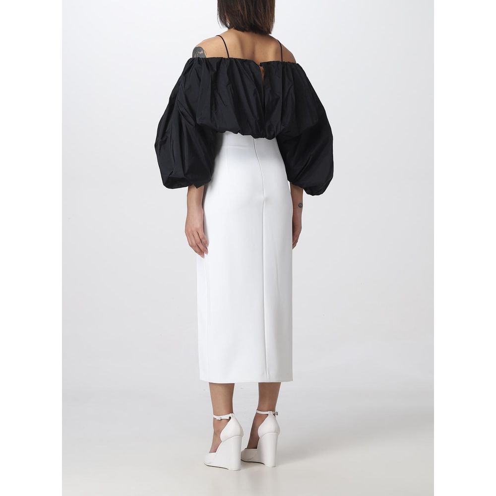 PINKO White Polyester Midi Skirt | Regal Royce