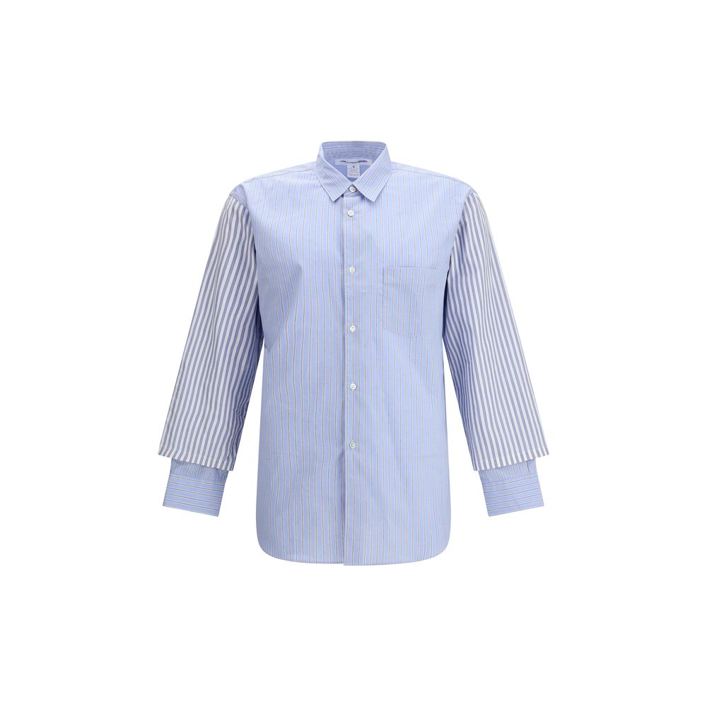 Comme Des Garçons Light Blue Cotton Pattern Shirt | Regal Royce