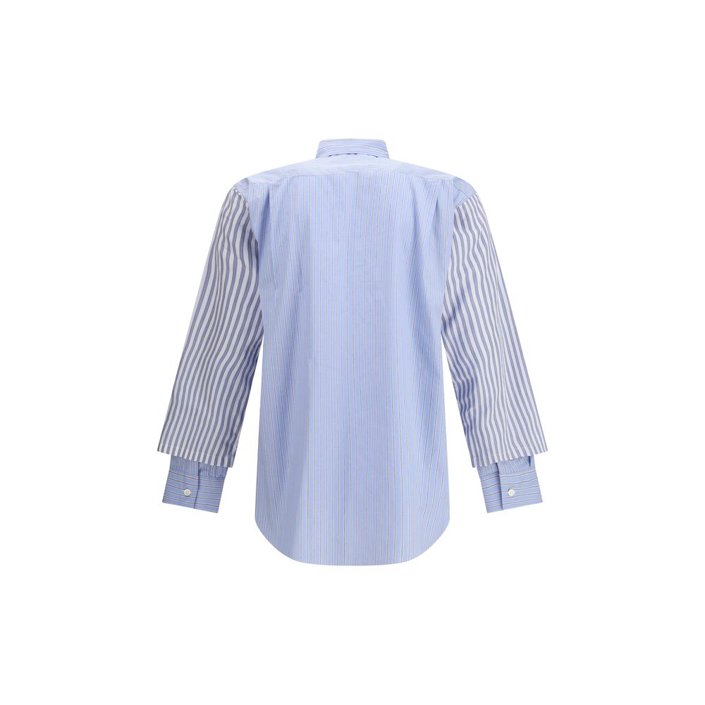 Comme Des Garçons Light Blue Cotton Pattern Shirt | Regal Royce