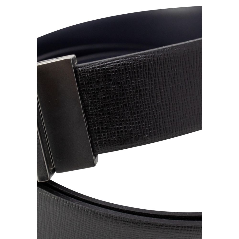 Antony Morato Black Leather Regular Belt | Regal Royce