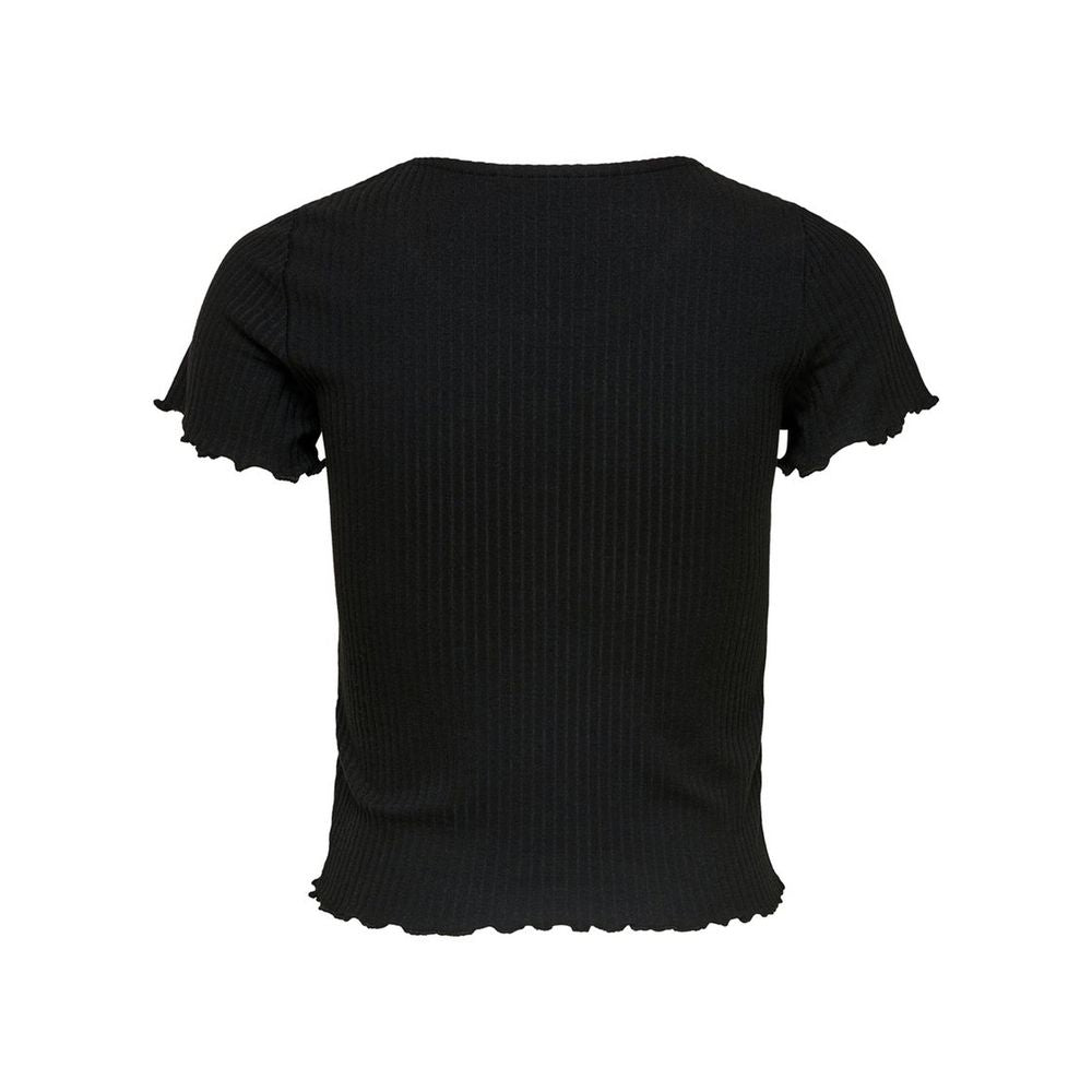 Only Black Polyester T-Shirt | Regal Royce