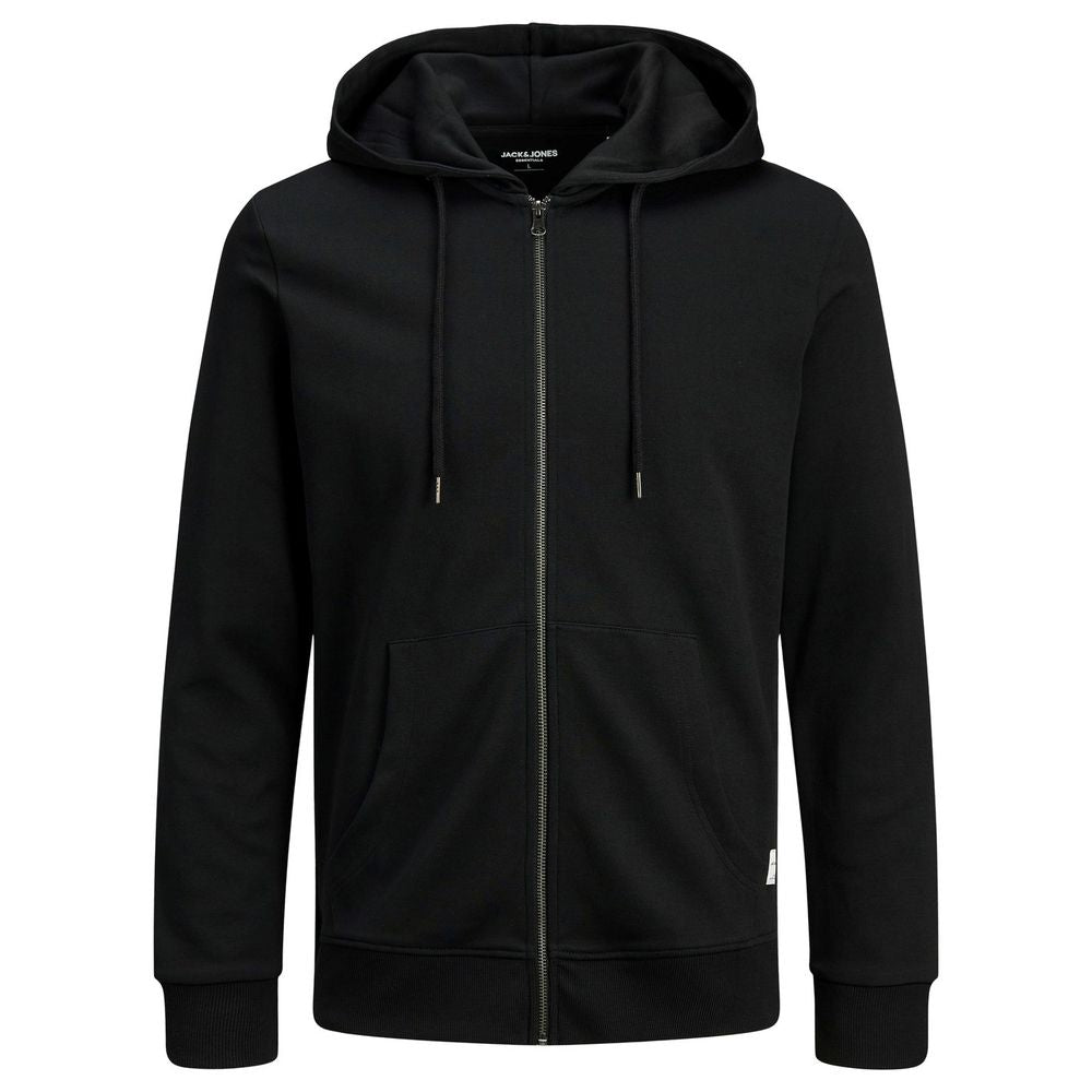 Jack Jones Black Cotton Hoodie | Regal Royce