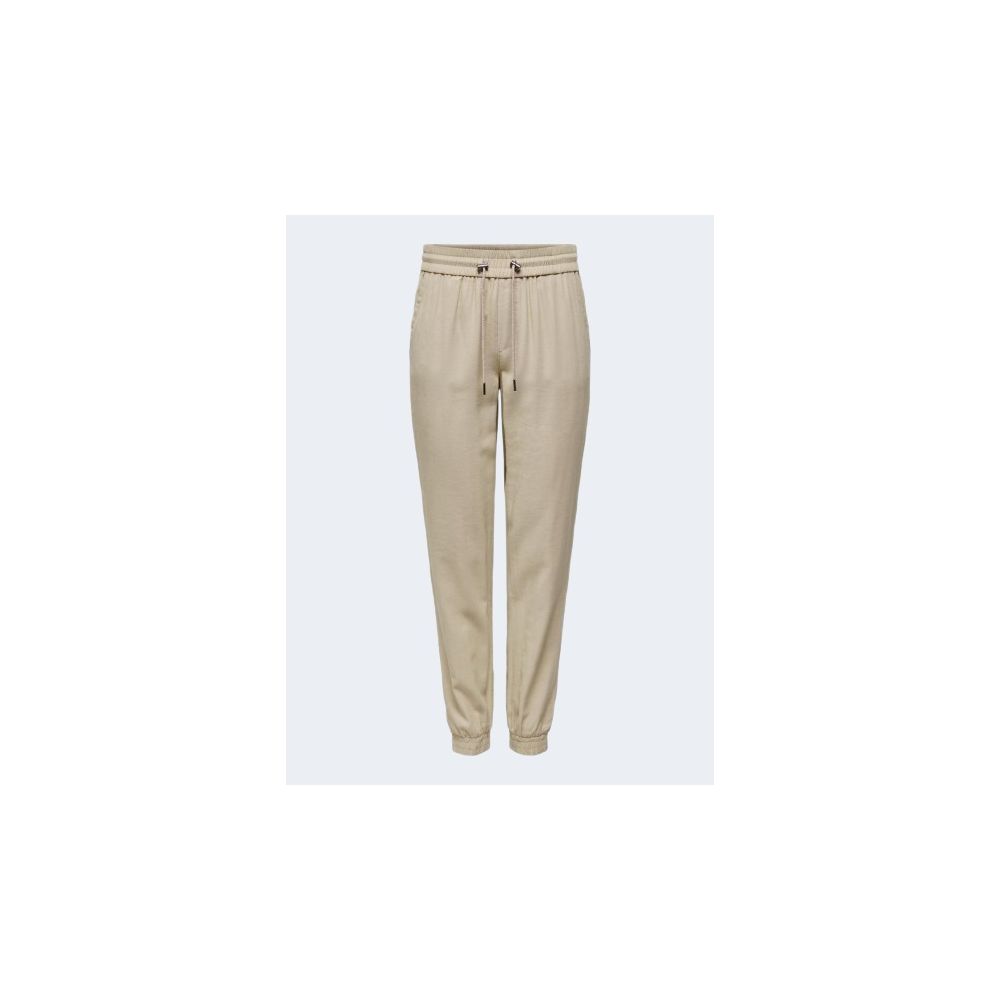 Only Beige Viscose Casual Pants | Regal Royce