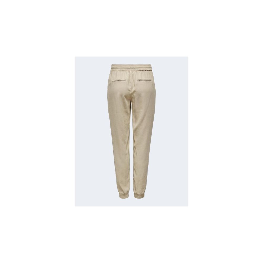 Only Beige Viscose Casual Pants | Regal Royce