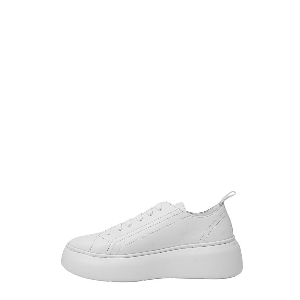 Armani Exchange White Leather Platform Sneakers | Regal Royce