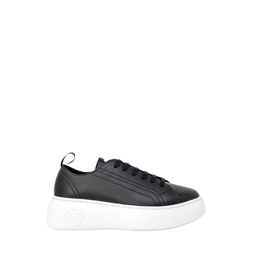 Armani Exchange Black Artificial Leather Low Top Sneakers | Regal Royce