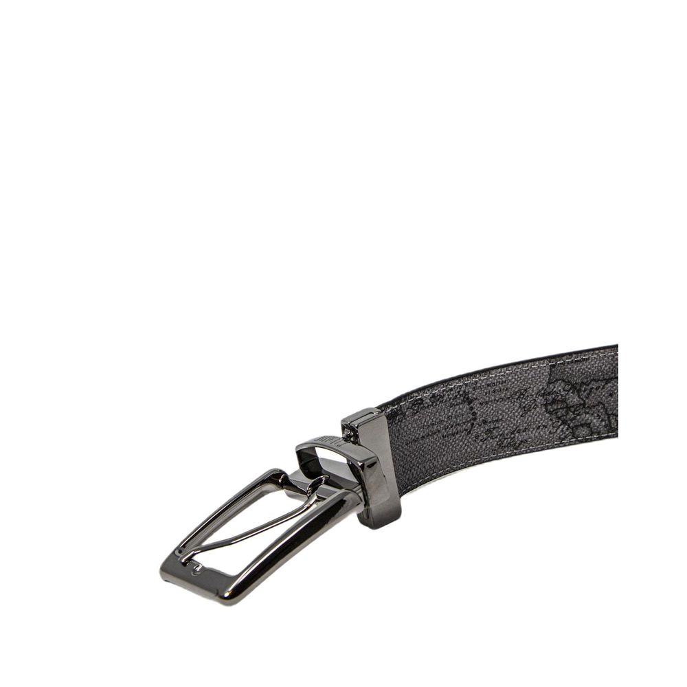 Alviero Martini Prima Classe Black Leather Regular Belt | Regal Royce