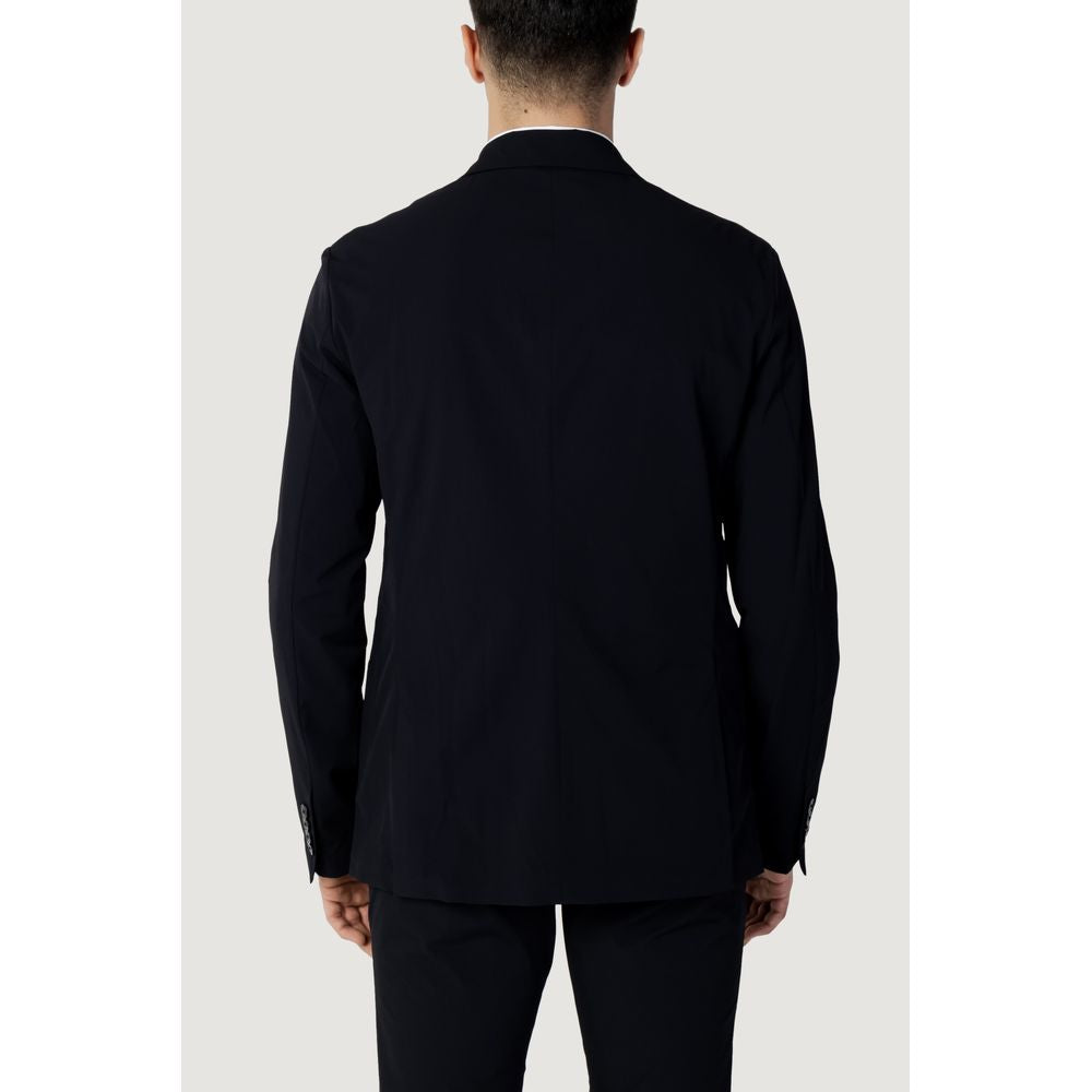 Armani Exchange Blue Cotton Blazer | Regal Royce