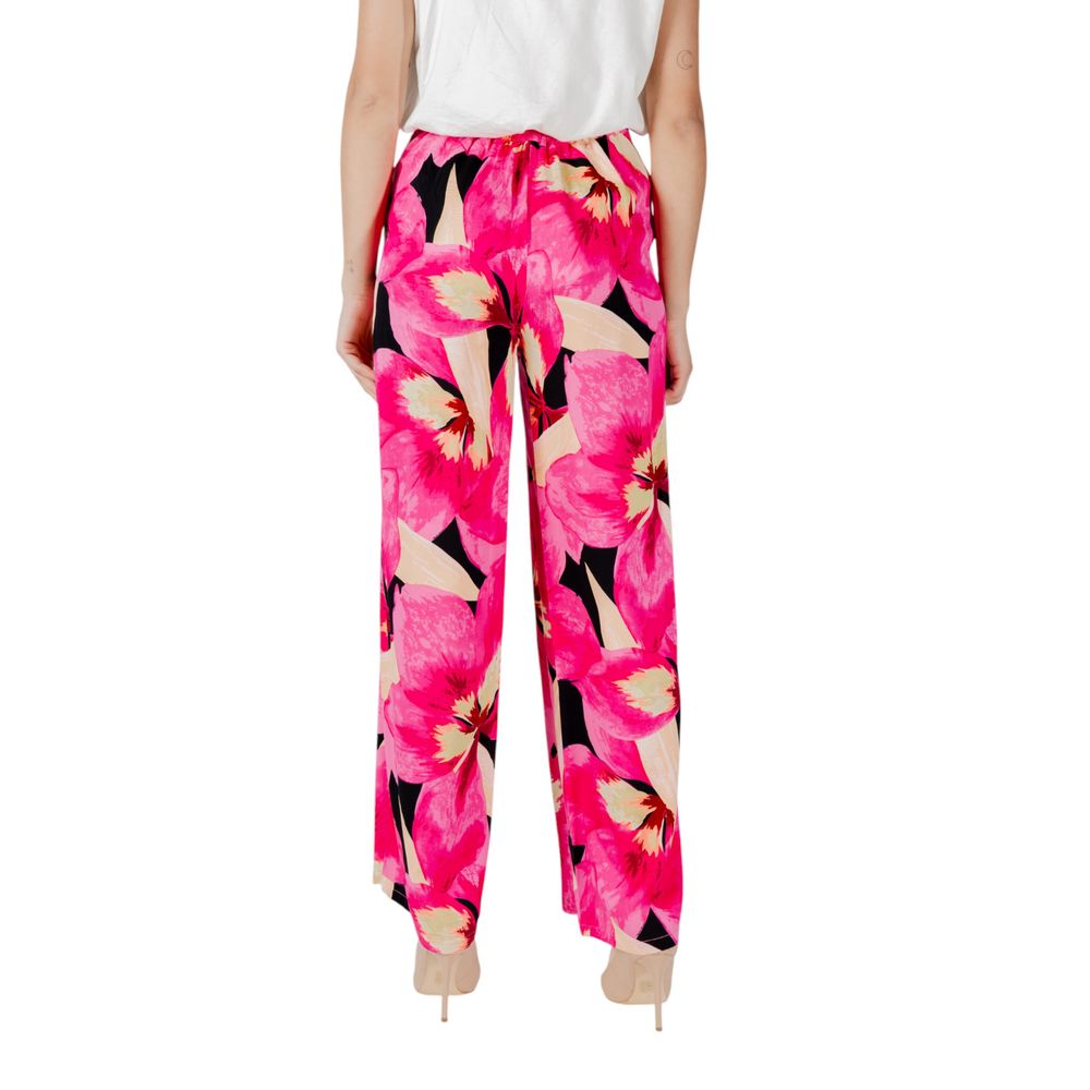 Only Pink Viscose Casual Pants | Regal Royce