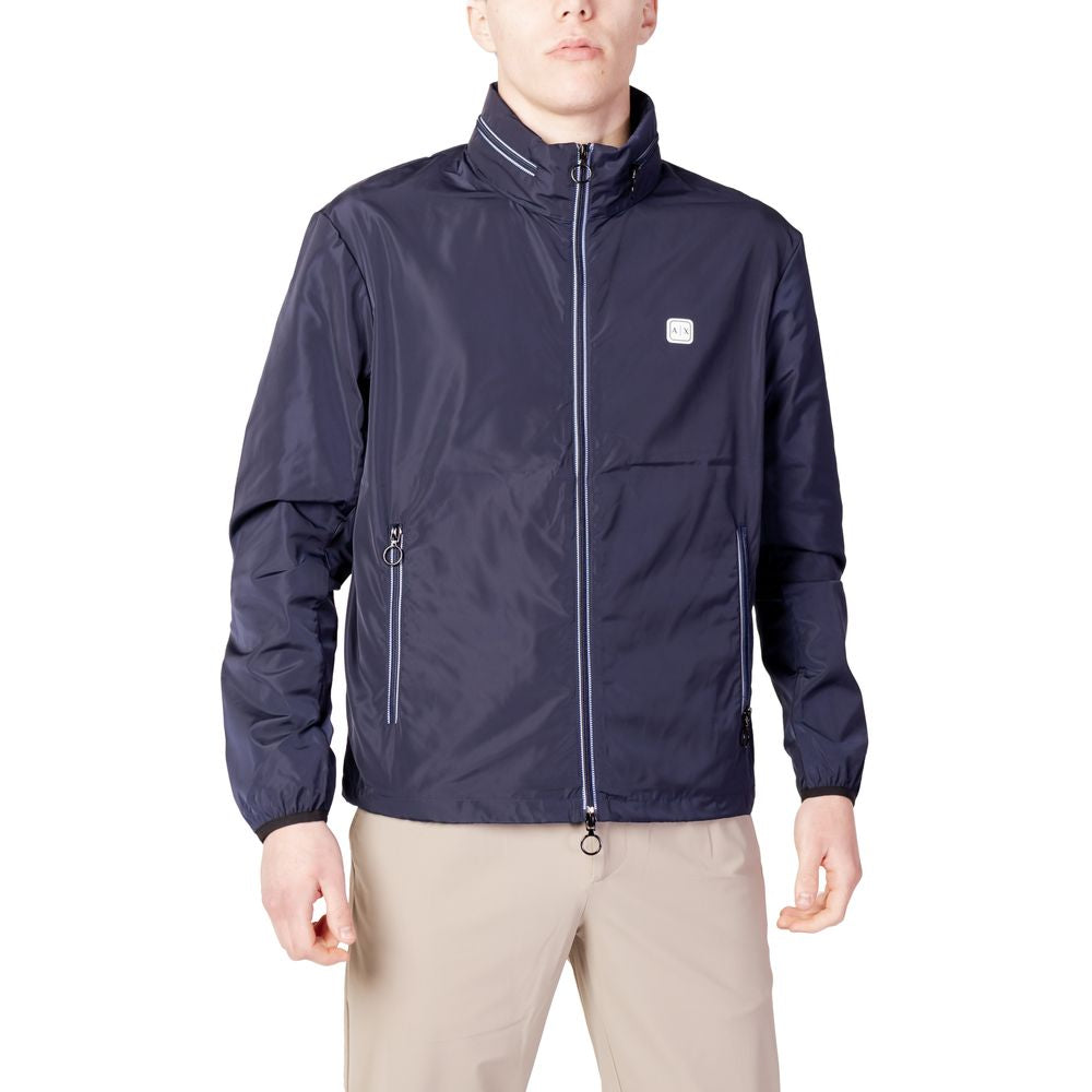 Armani Exchange Blue Polyester Shell Jacket | Regal Royce
