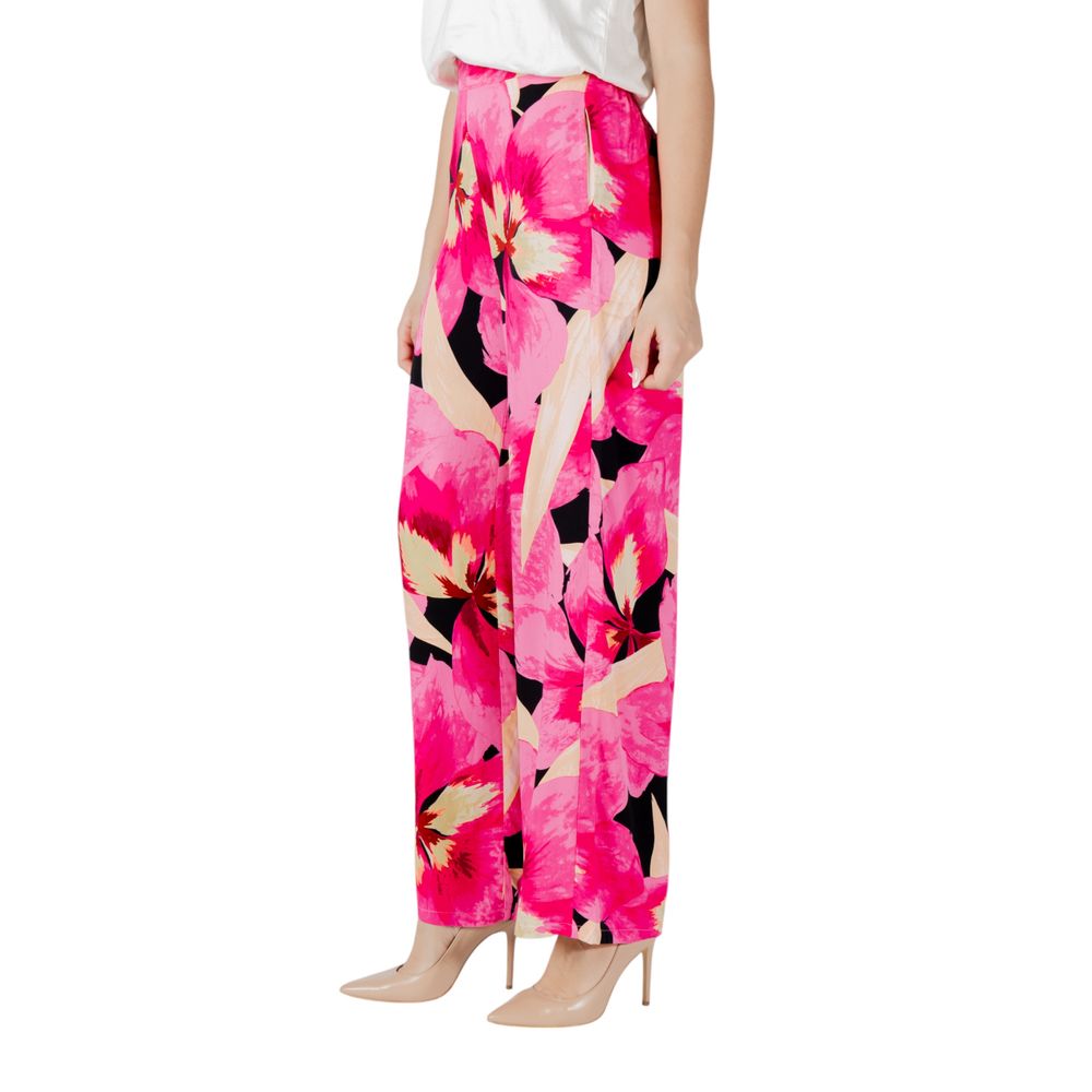 Only Pink Viscose Casual Pants | Regal Royce