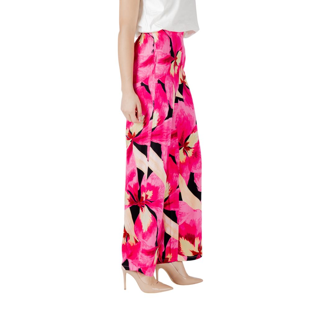Only Pink Viscose Casual Pants | Regal Royce