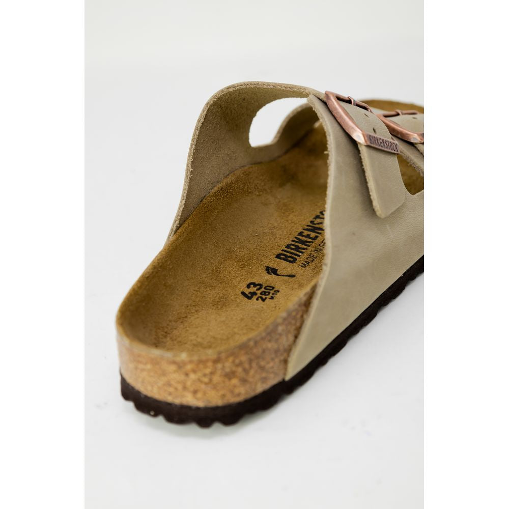 Birkenstock Beige Synthetic Slippers | Regal Royce