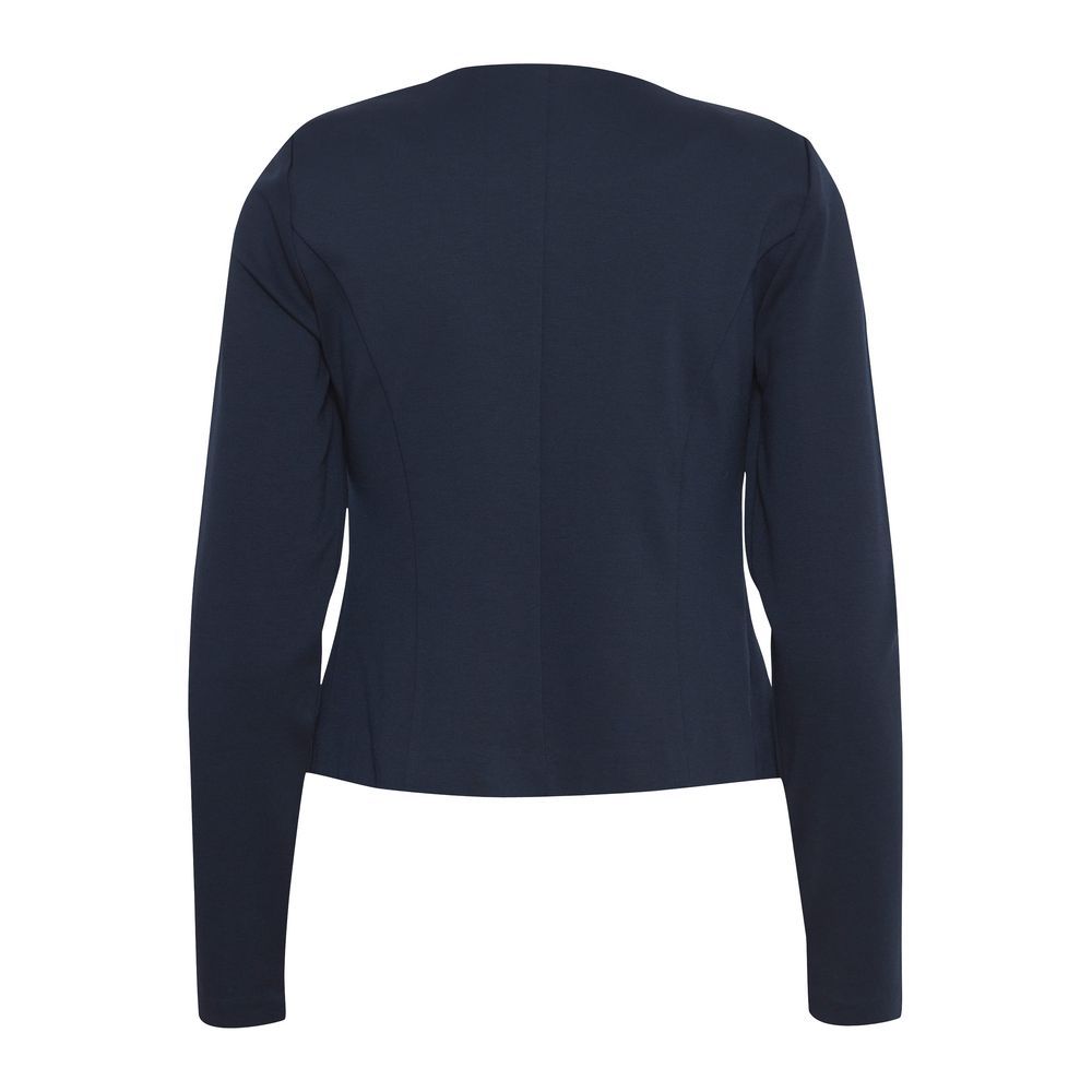 ICHI Blue Polyester Blazer | Regal Royce