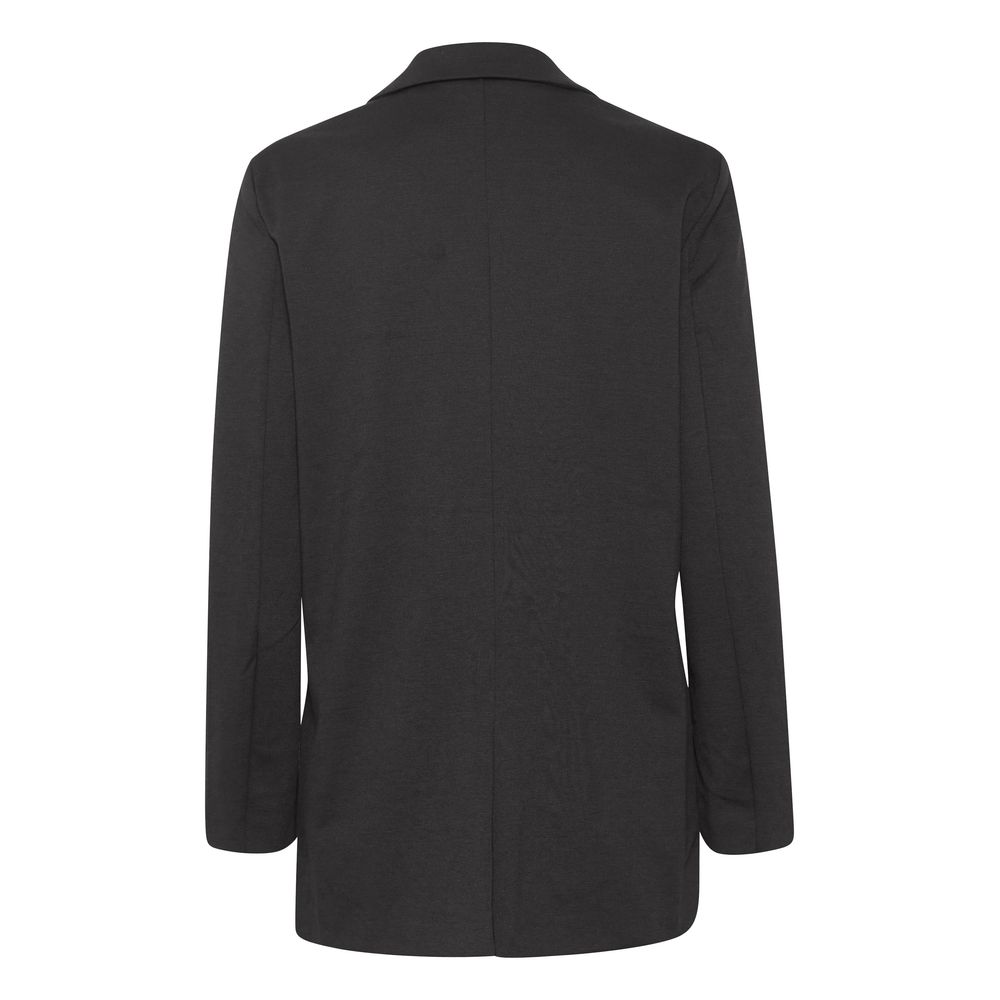 ICHI Black Recycled Polyester Blazer | Regal Royce