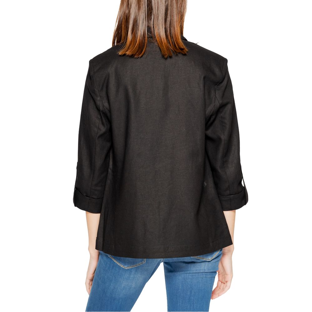 Only Black Linen Blazer | Regal Royce