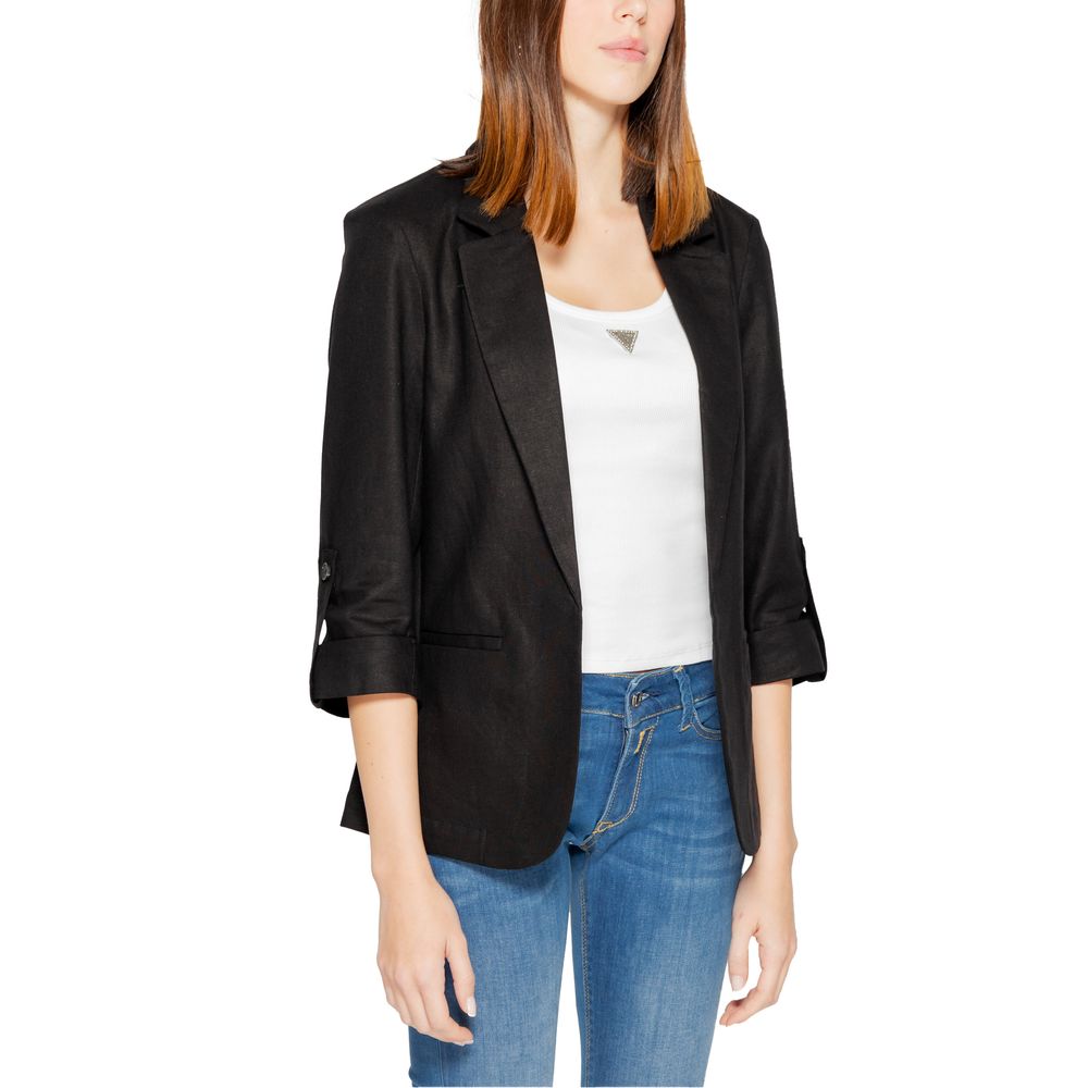 Only Black Linen Blazer | Regal Royce