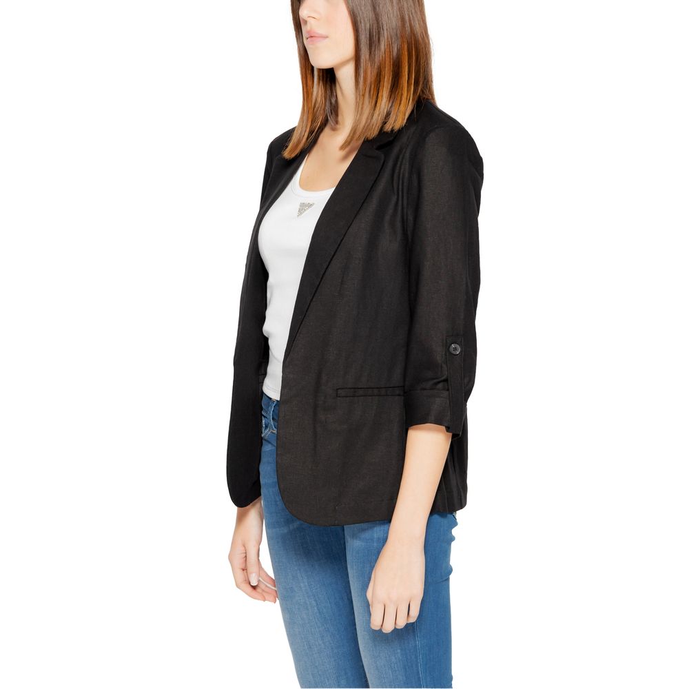 Only Black Linen Blazer | Regal Royce