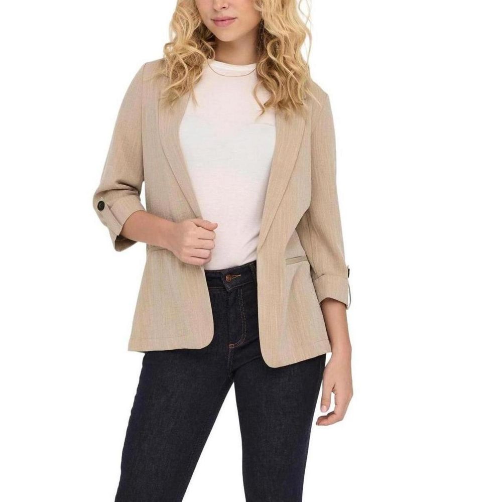 Only Beige Viscose Blazer | Regal Royce