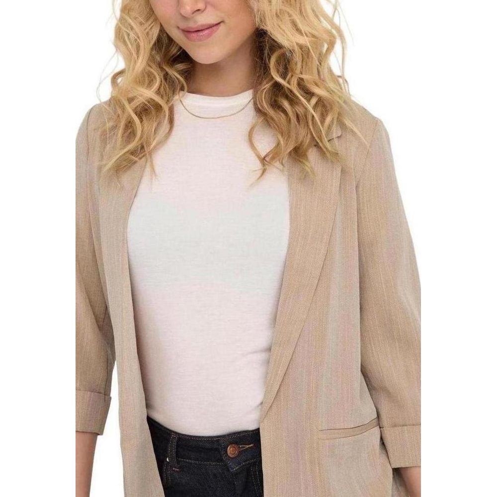 Only Beige Viscose Blazer | Regal Royce