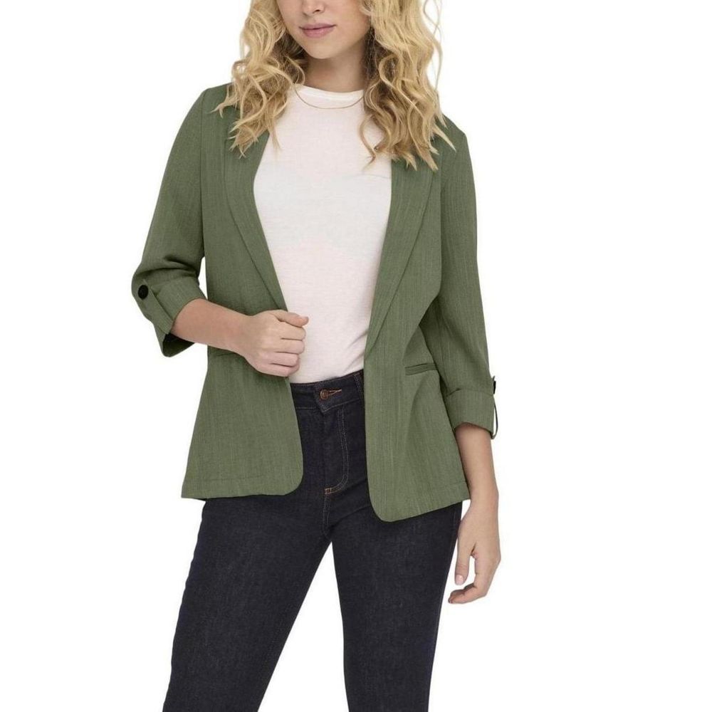 Only Green Viscose Blazer | Regal Royce