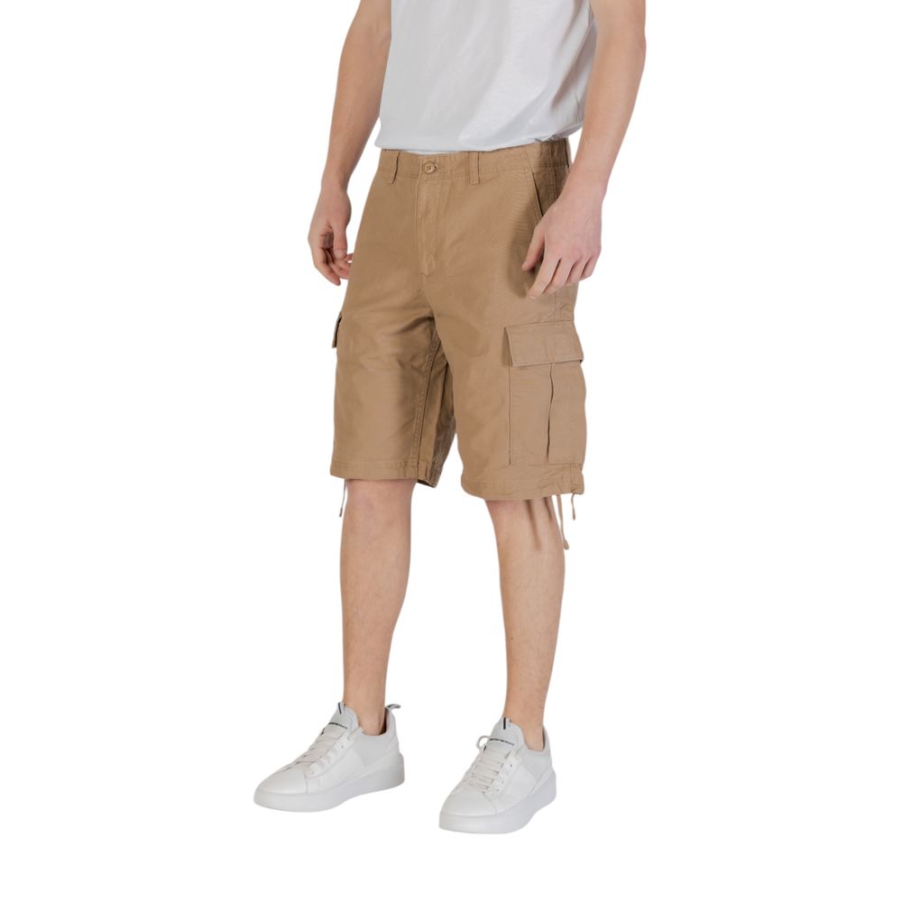 Jack Jones Beige Cotton Bermuda Shorts | Regal Royce